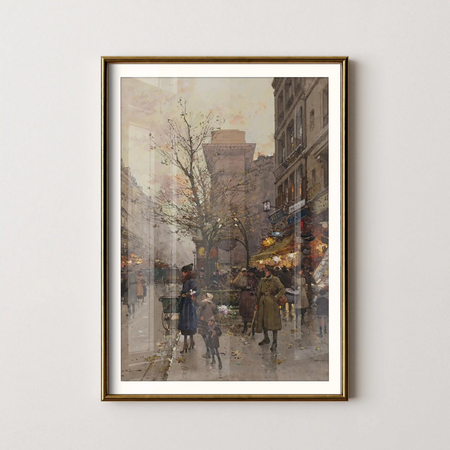 La Porte Saint Denis, Paris by Eugène Galien