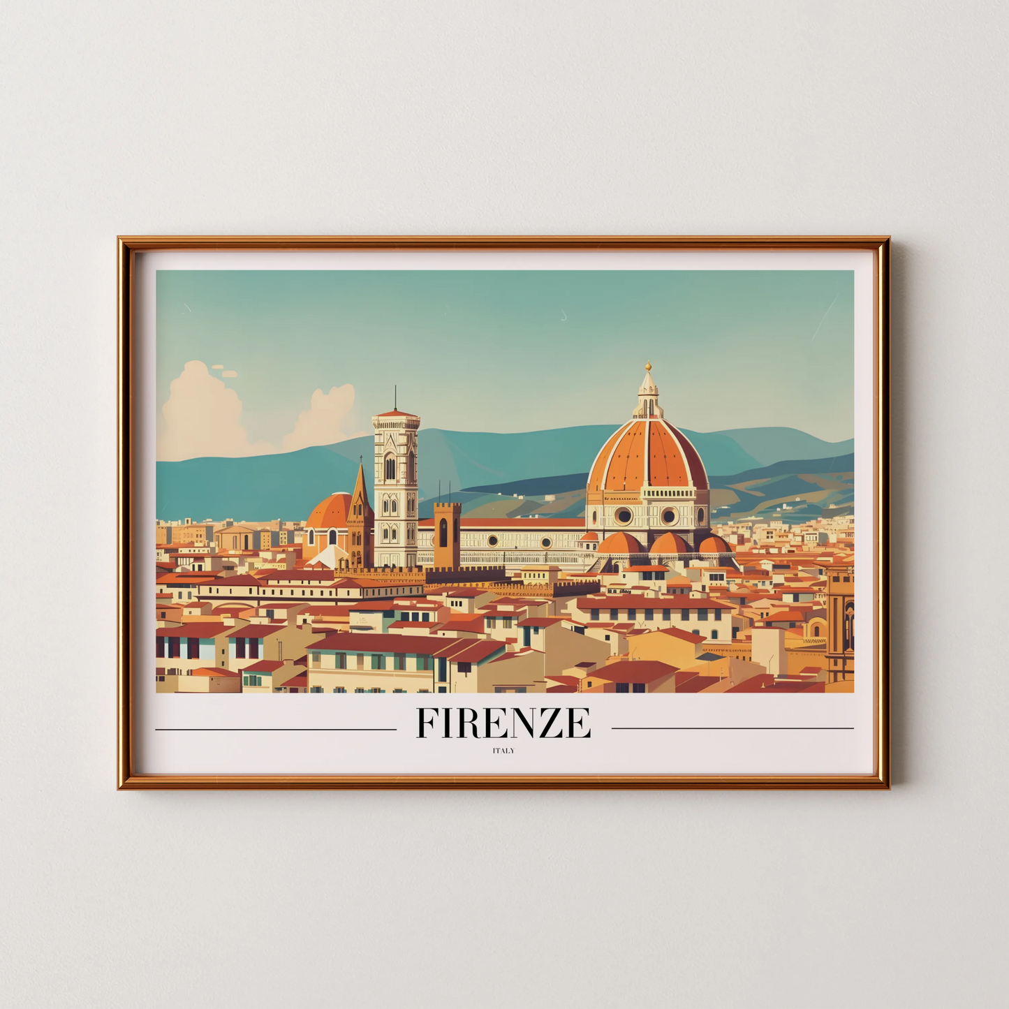 Firenze, Italy, City Print