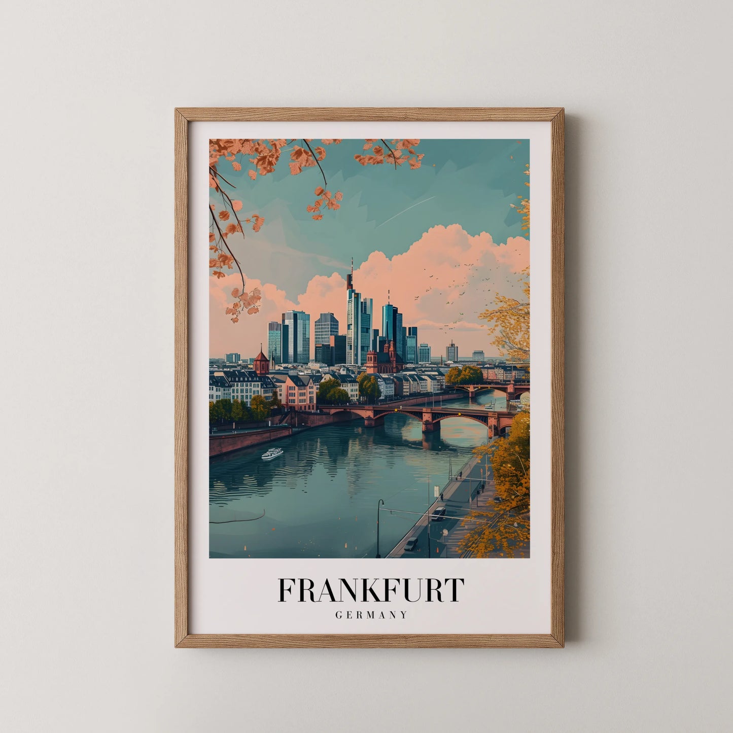 Frankfurt, Germany, City Print
