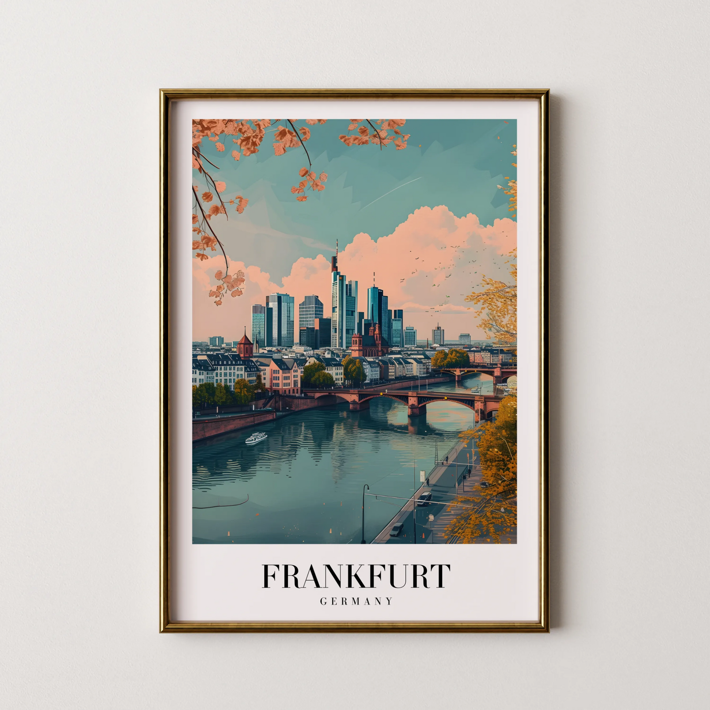 Frankfurt, Germany, City Print