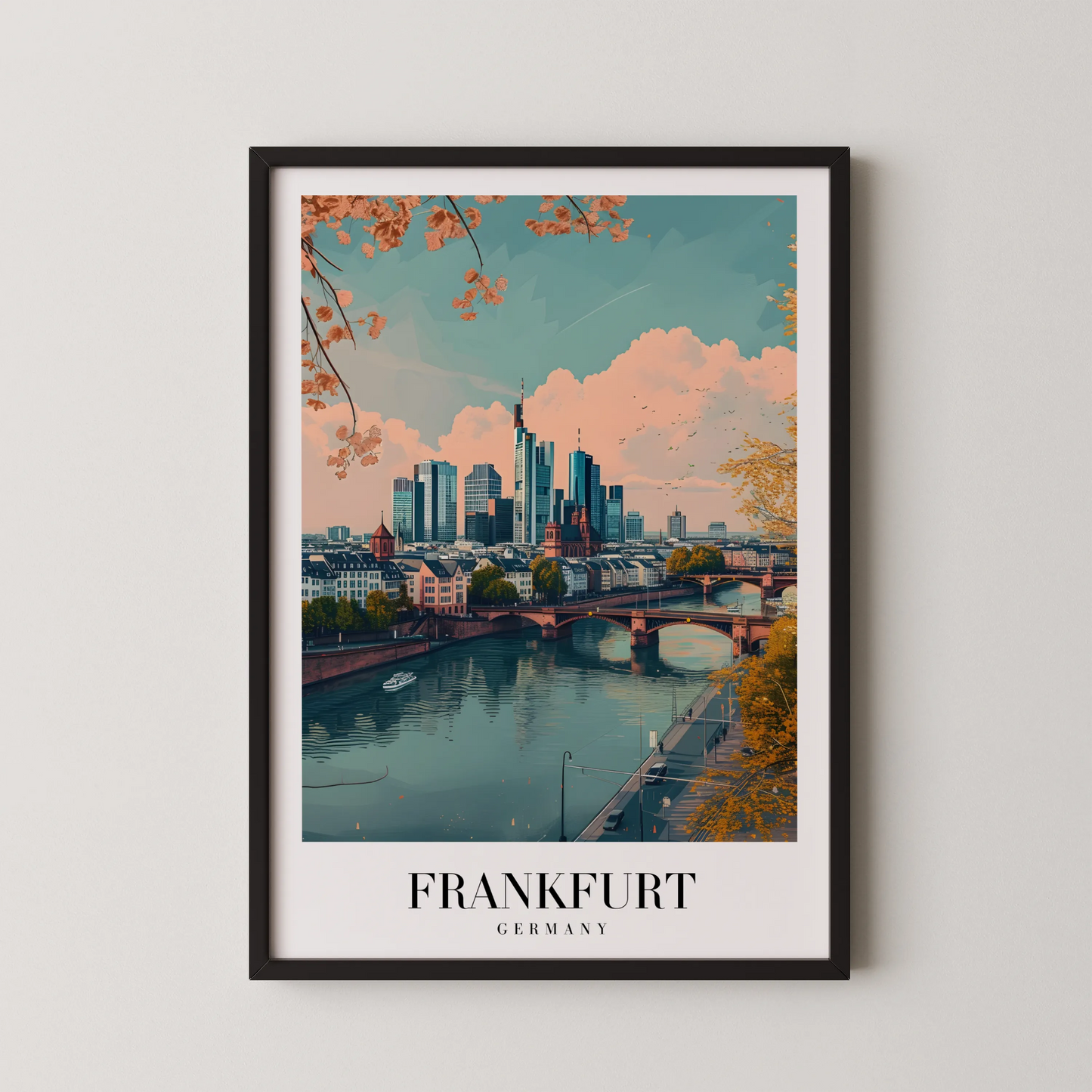 Frankfurt, Germany, City Print