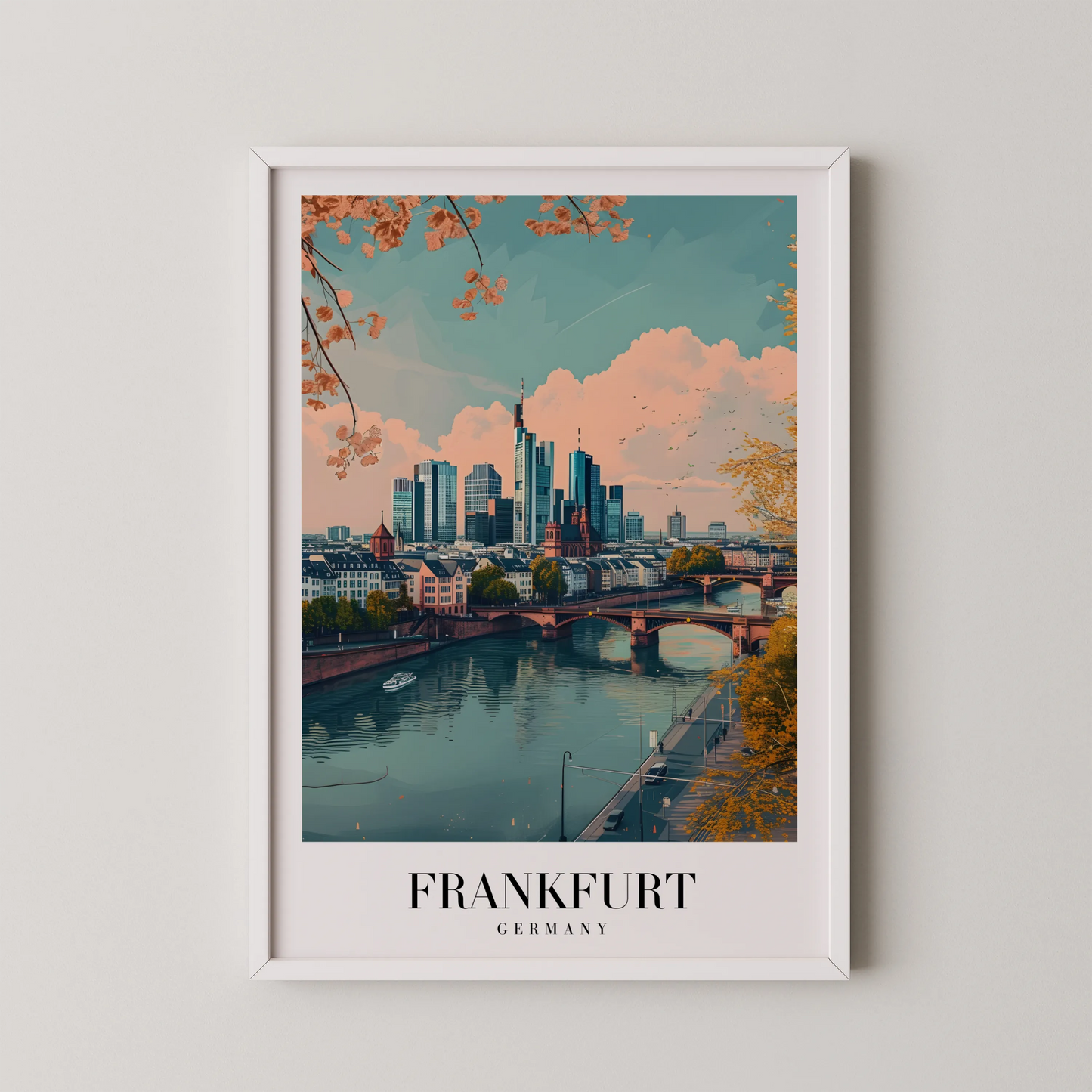 Frankfurt, Germany, City Print