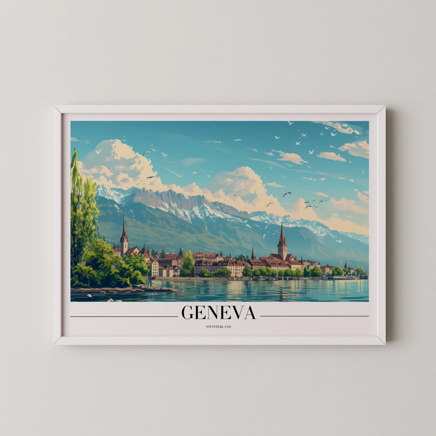 Geneva, Switzerland, City Prints