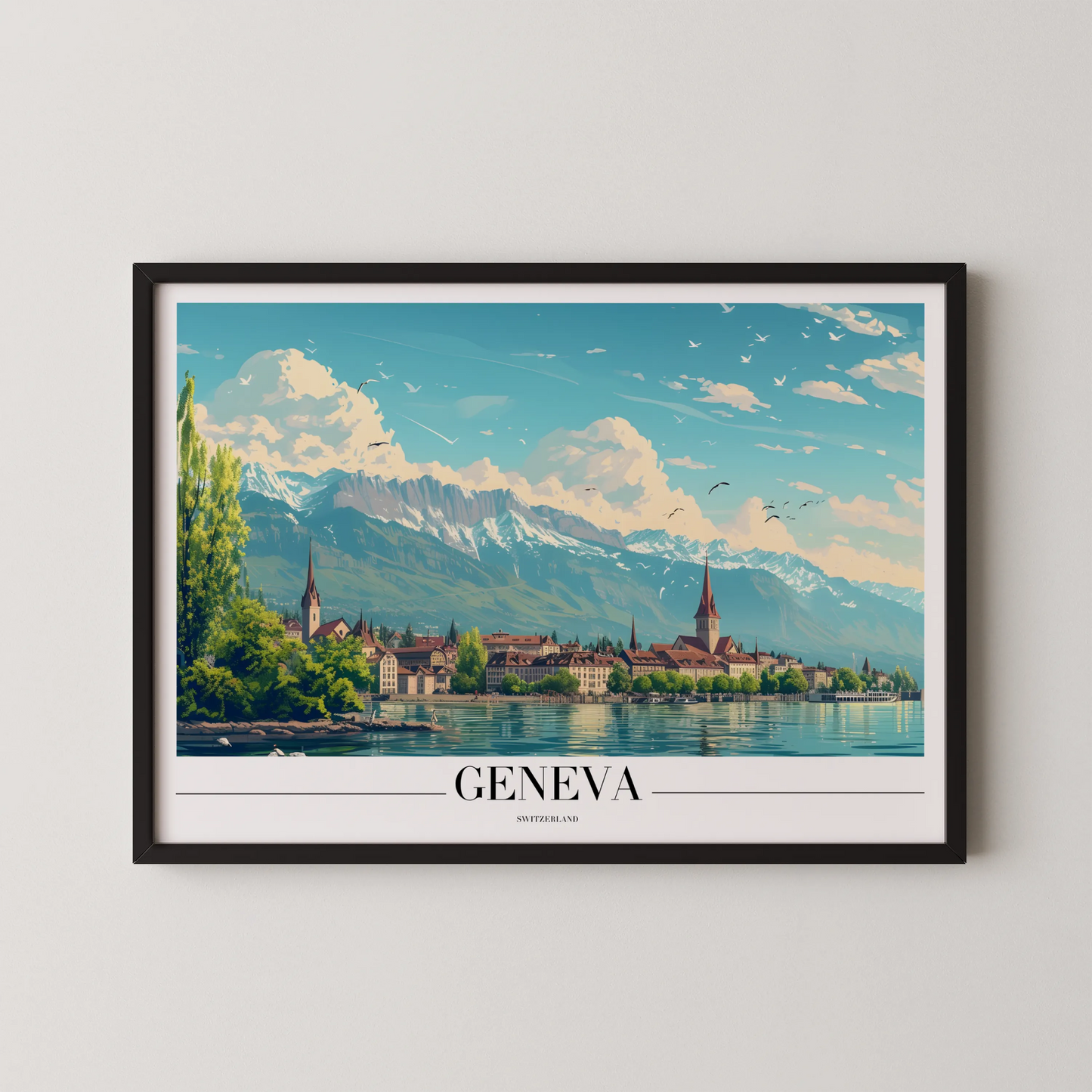 Geneva, Switzerland, City Prints