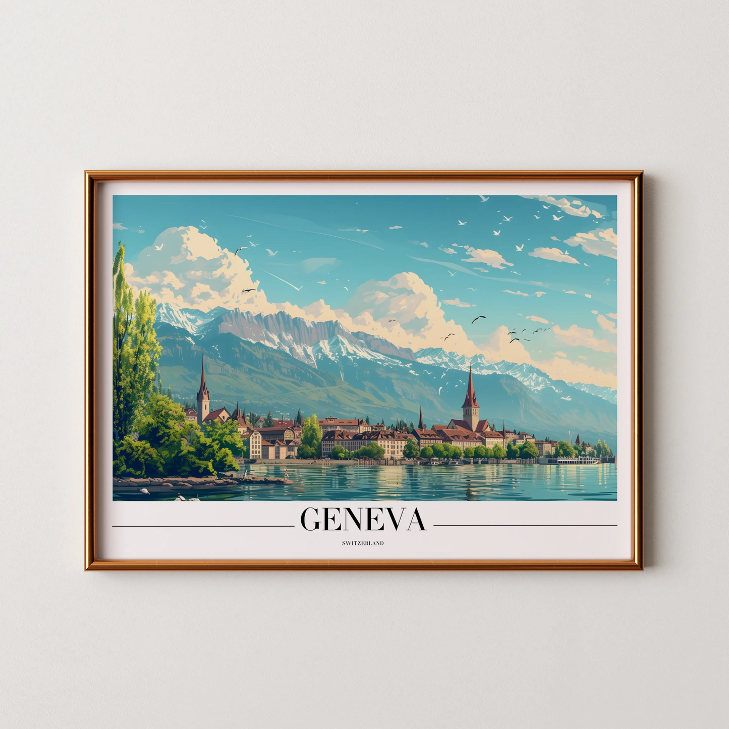 Geneva, Switzerland, City Prints