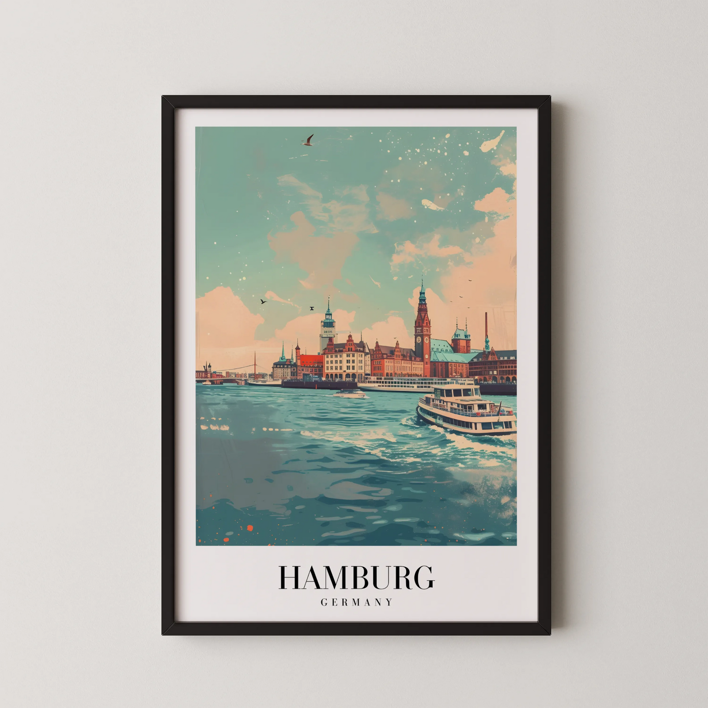 Hamburg, Germany, City Print