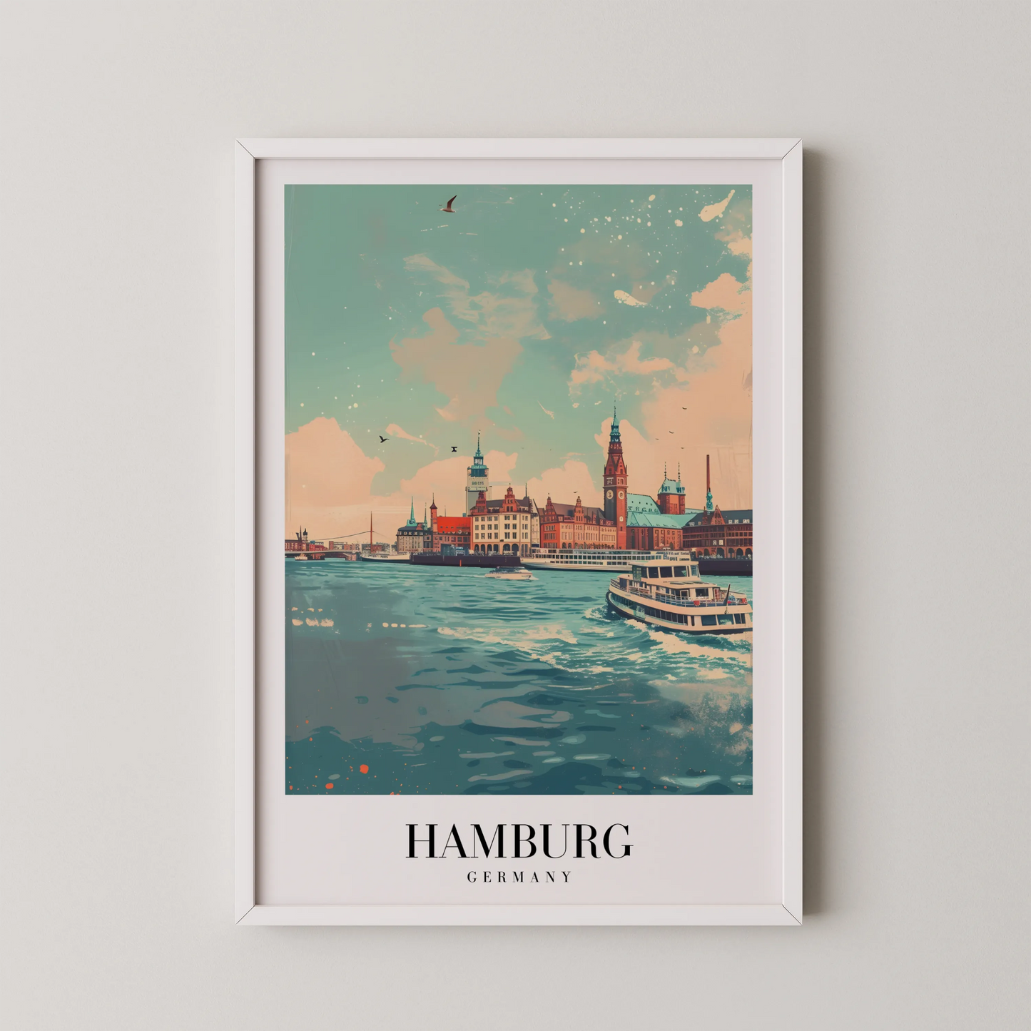 Hamburg, Germany, City Print