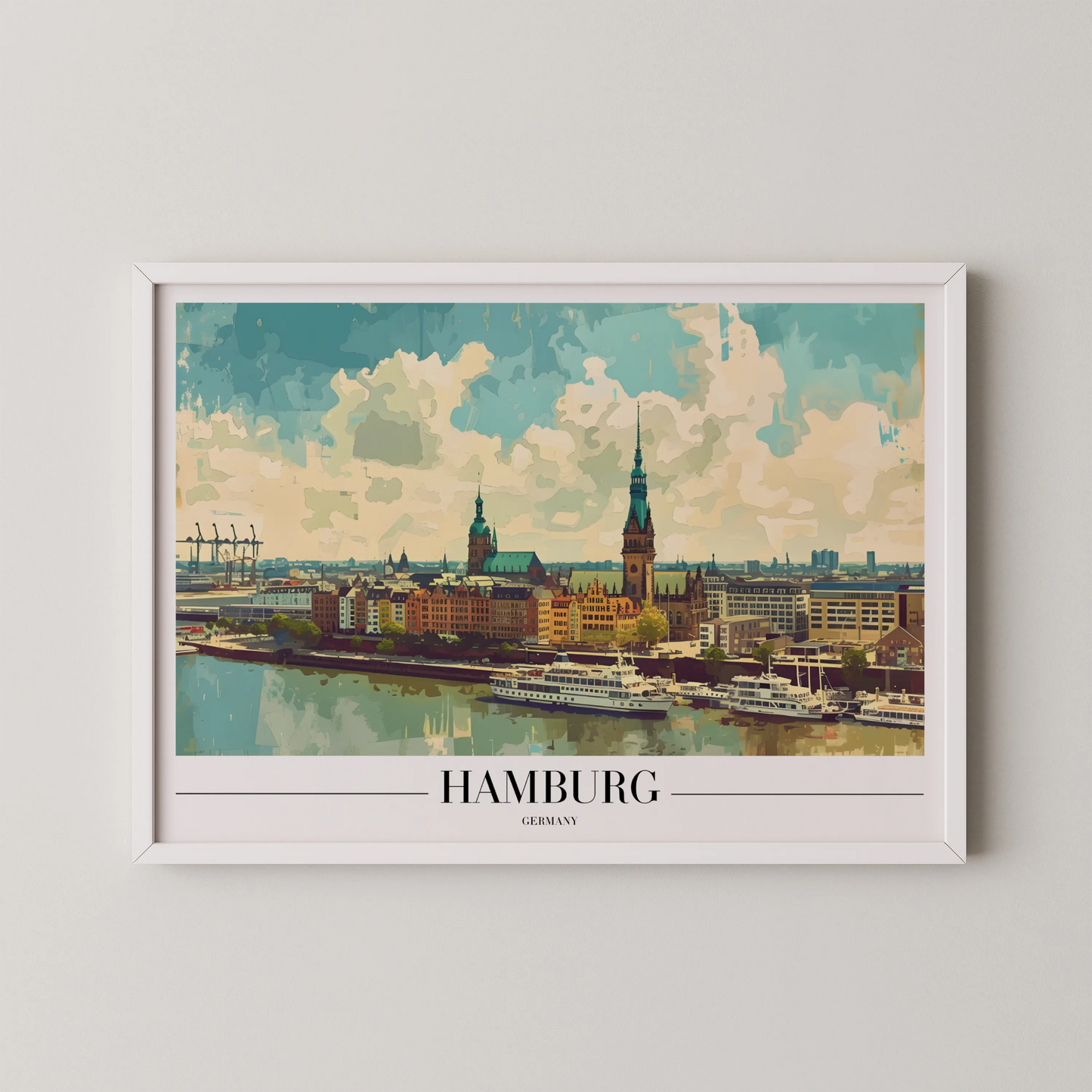 Hamburg, Germany, City Prints