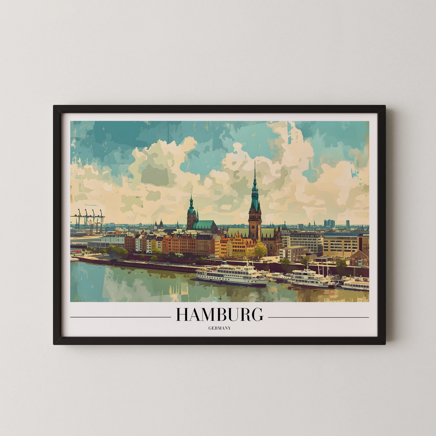 Hamburg, Germany, City Prints