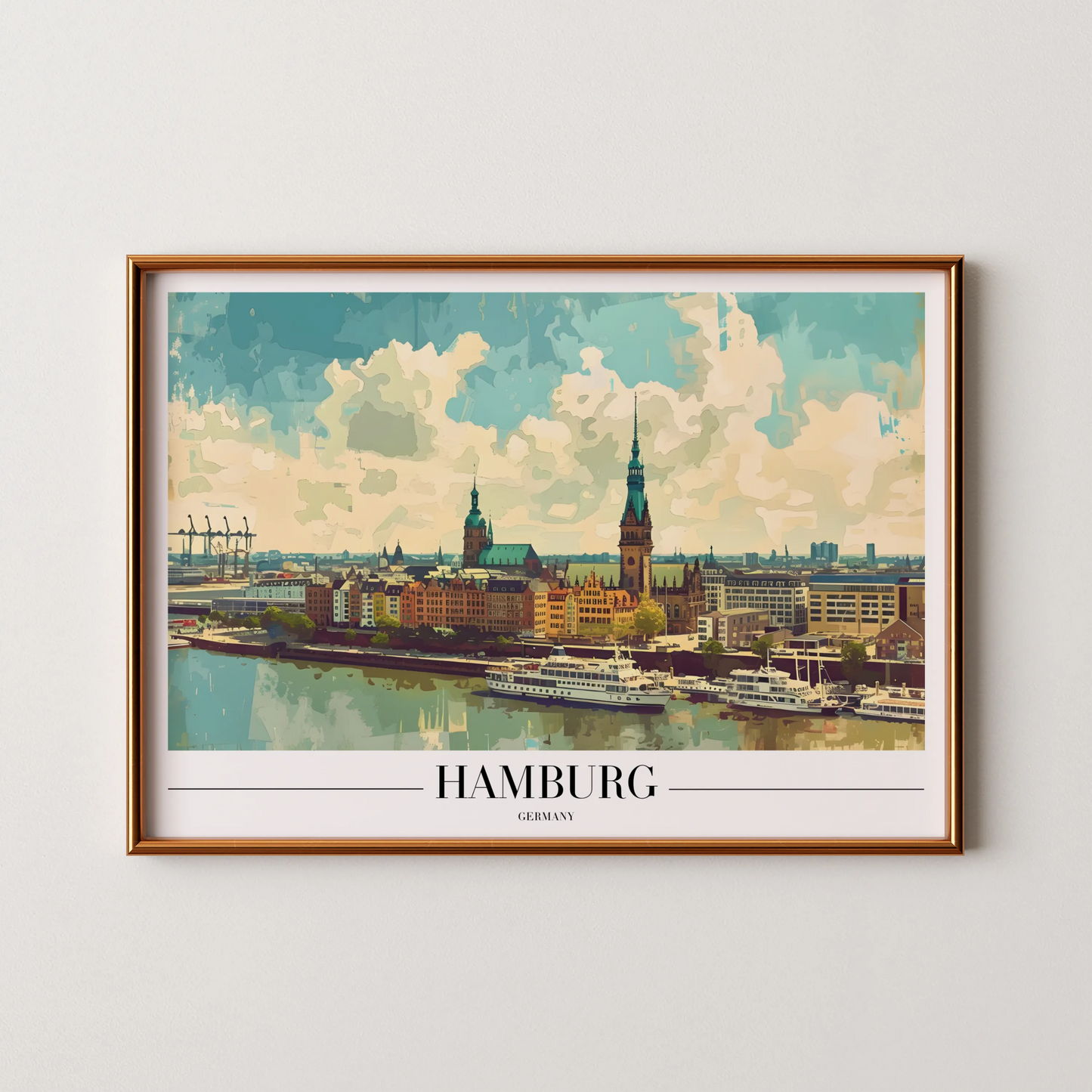 Hamburg, Germany, City Prints