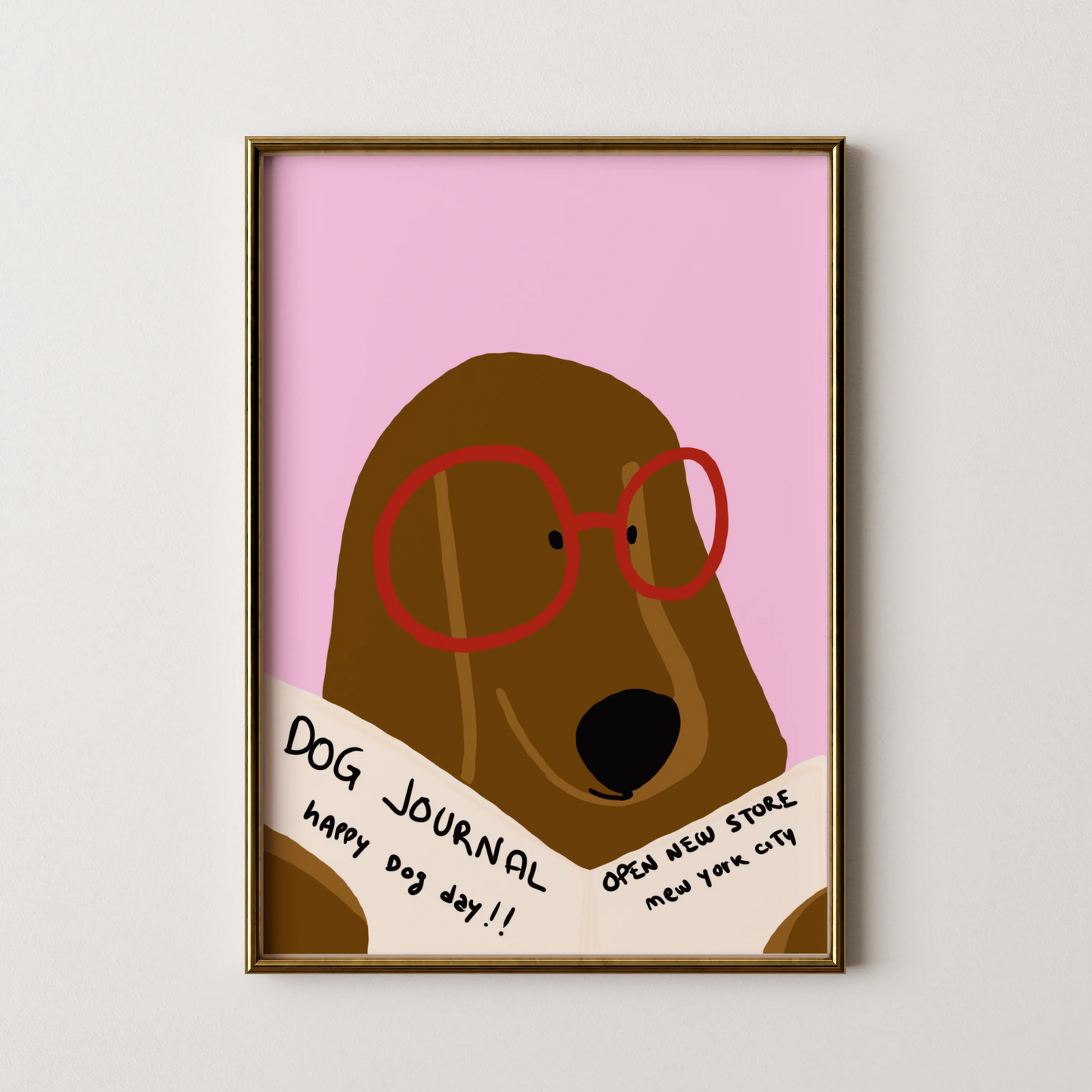 Happy dog - Nursery Prints