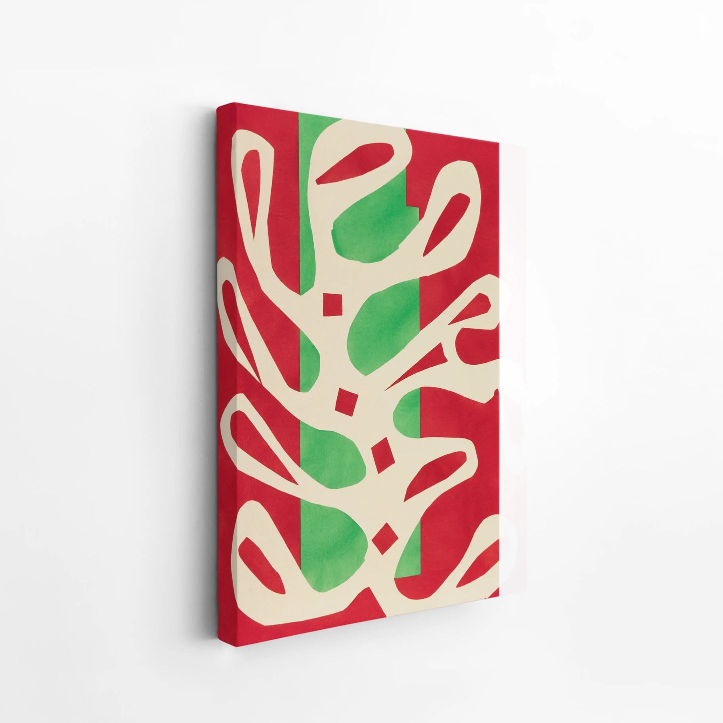 Algue blanche sur fond rouge et vert by Henri Matisse (1947)