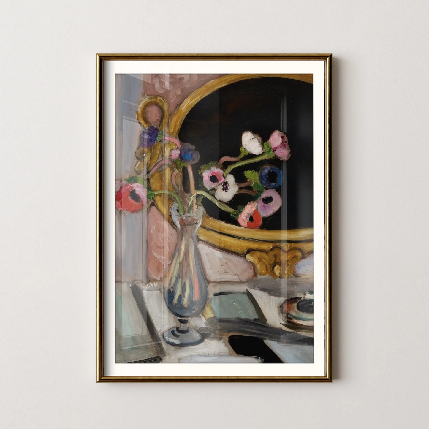 Anémones au miroir noir by Henri Matisse (1919)