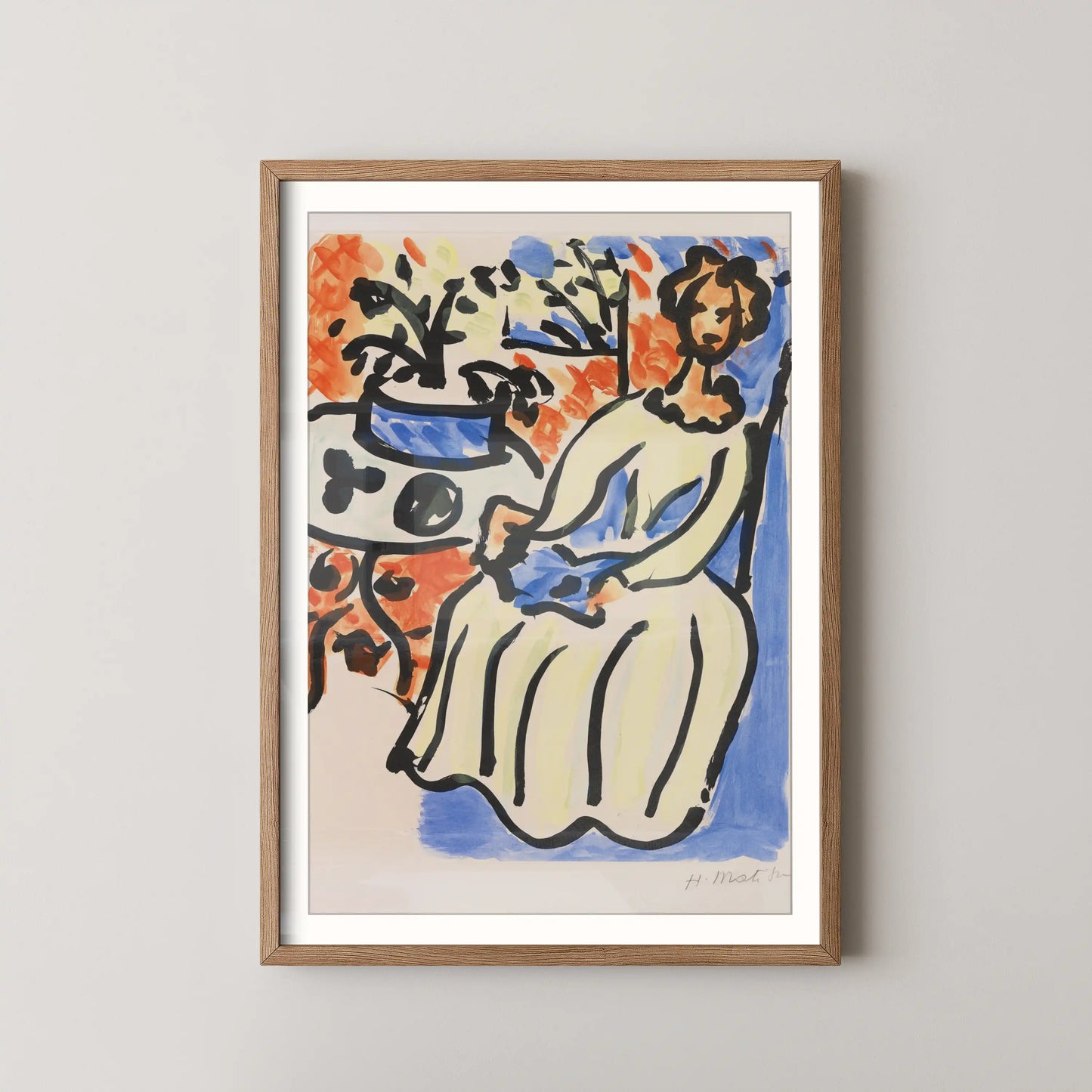 Marie-José en robe jaune by Henri Matisse (1950)