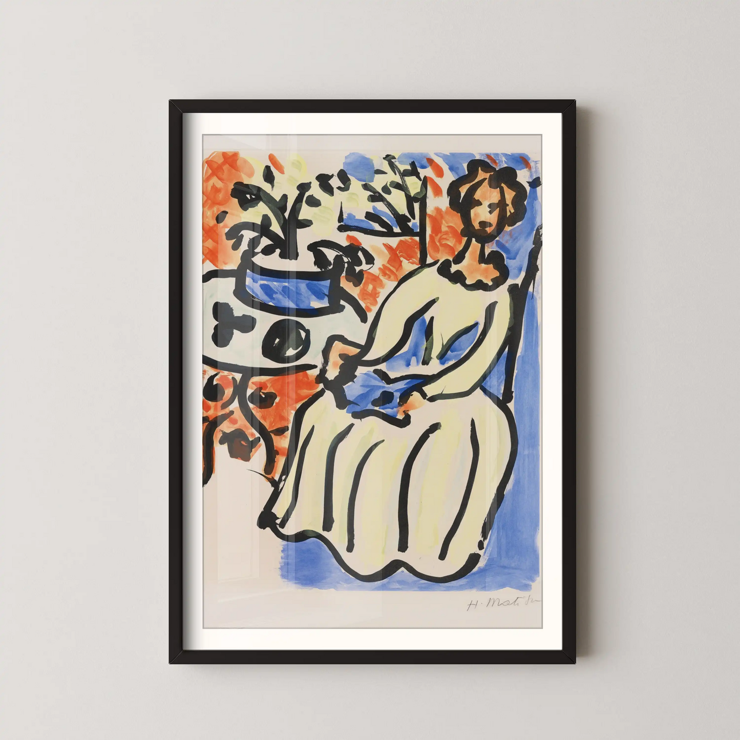 Marie-José en robe jaune by Henri Matisse (1950)