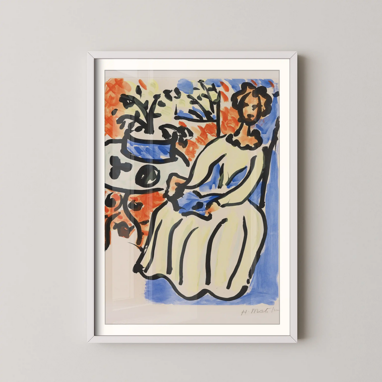 Marie-José en robe jaune by Henri Matisse (1950)