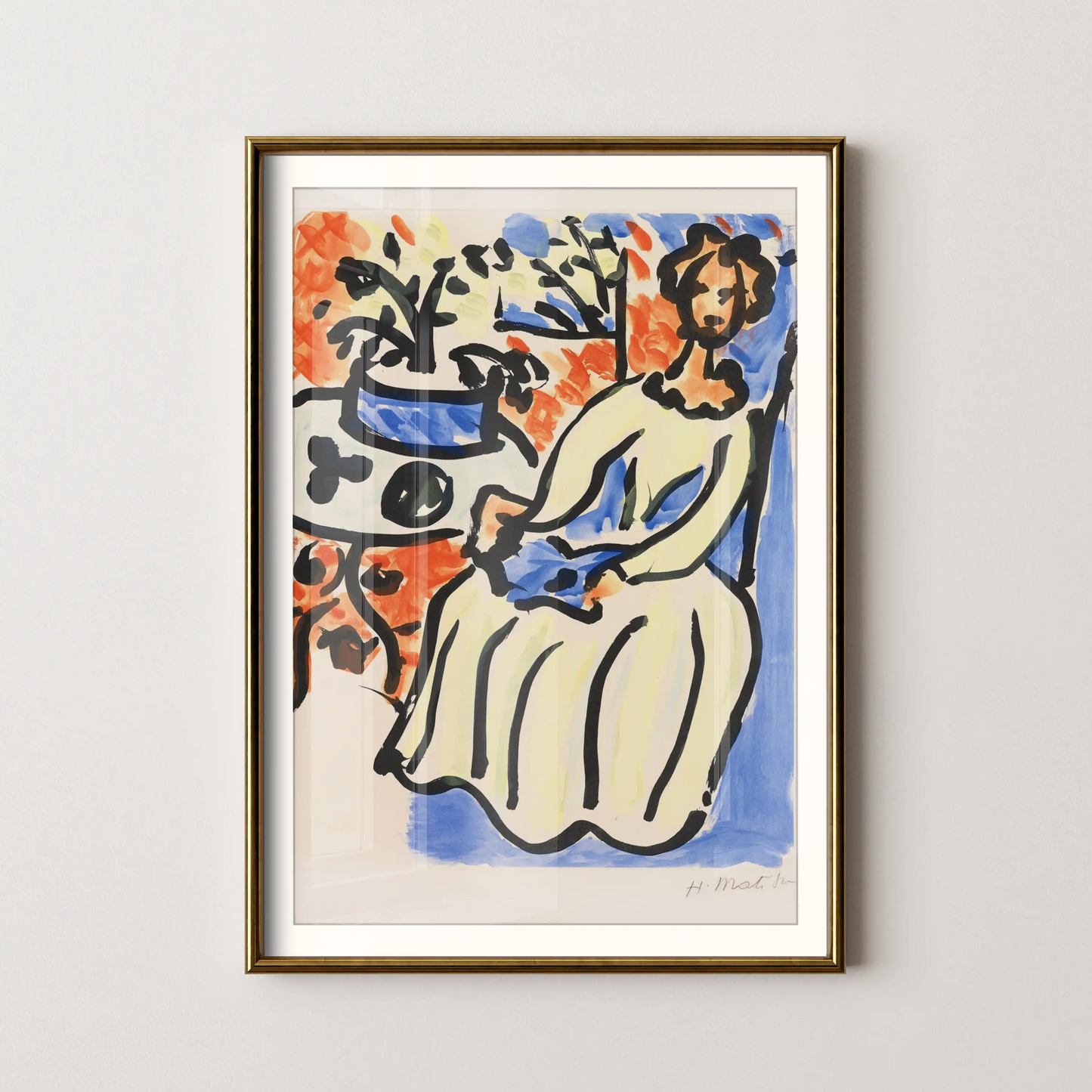 Marie-José en robe jaune by Henri Matisse (1950)