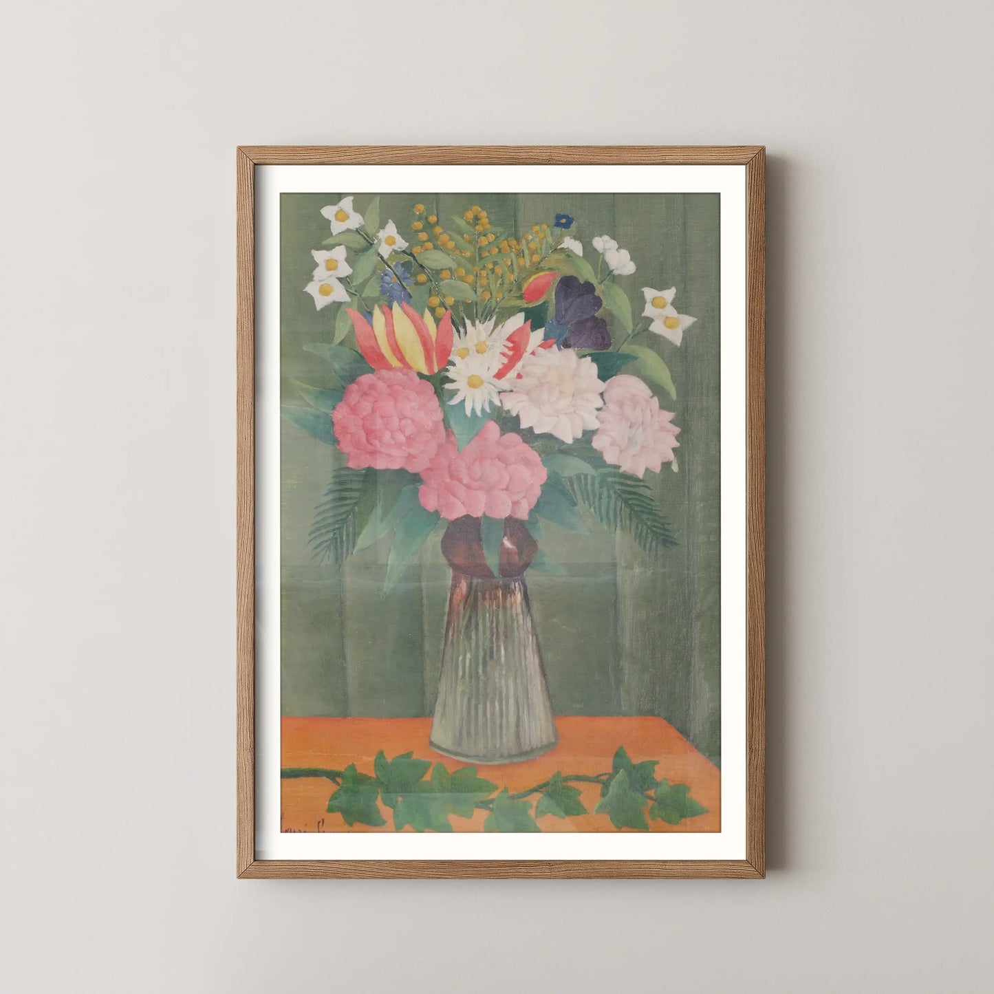 Flowers in a Vase by Henri Rousseau (1990)