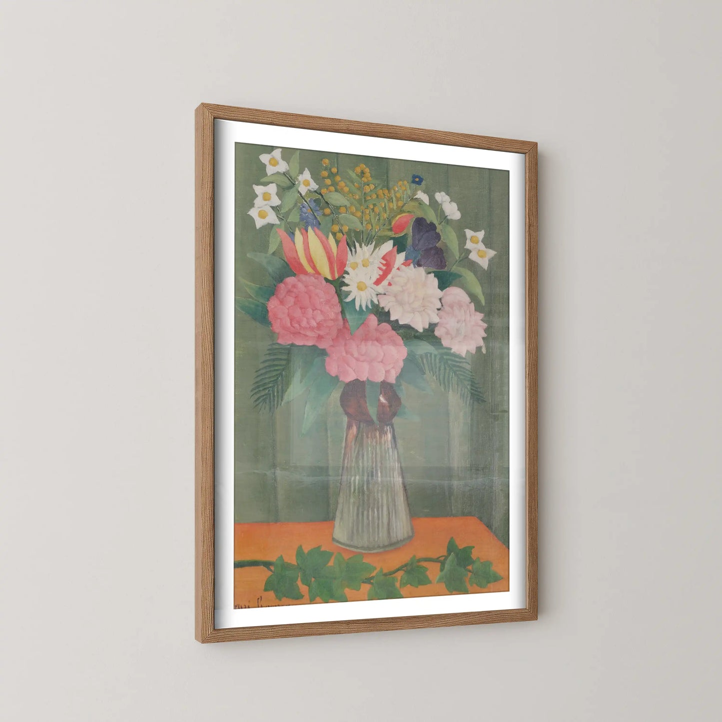 Flowers in a Vase by Henri Rousseau (1990)