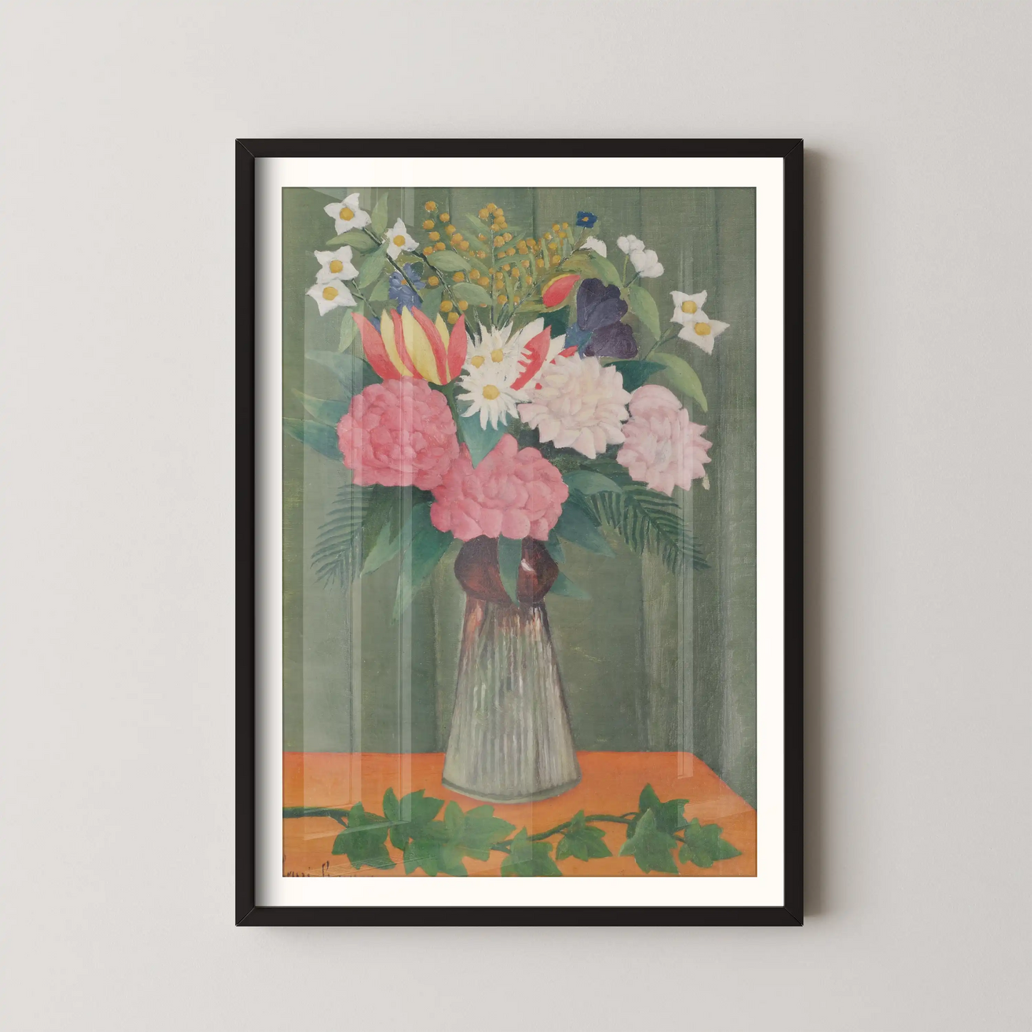 Flowers in a Vase by Henri Rousseau (1990)