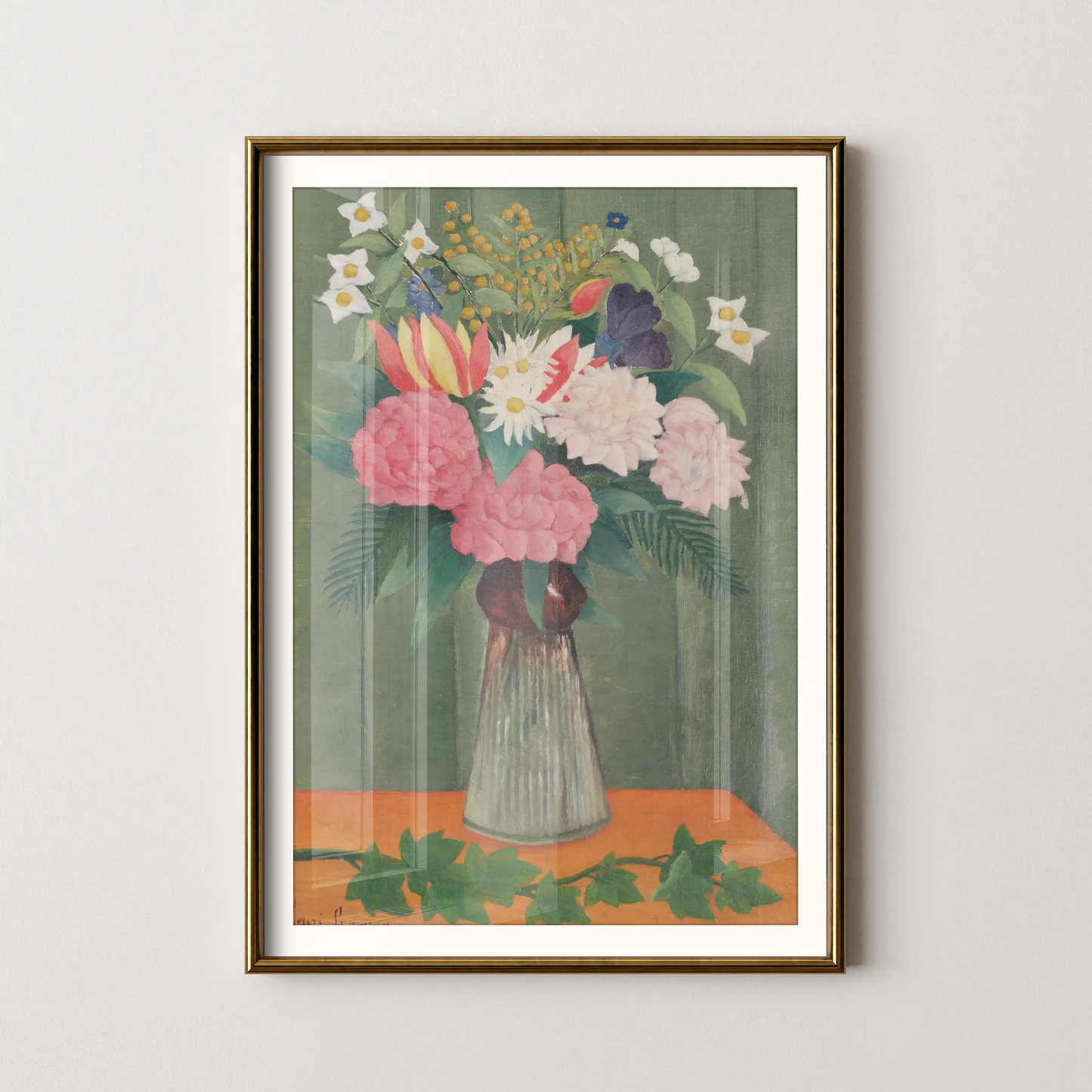 Flowers in a Vase by Henri Rousseau (1990)