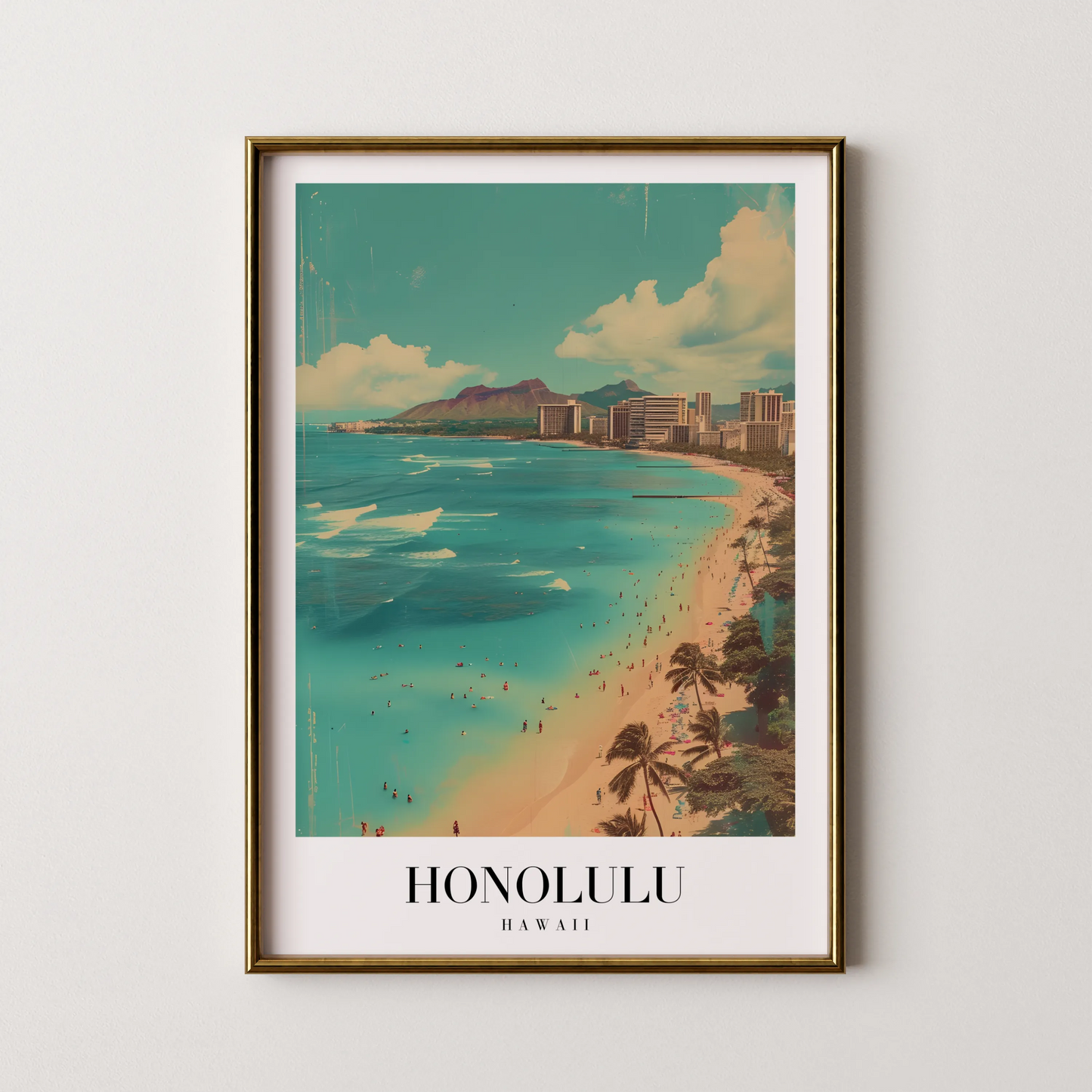 Honolulu, Hawaii, City Prints