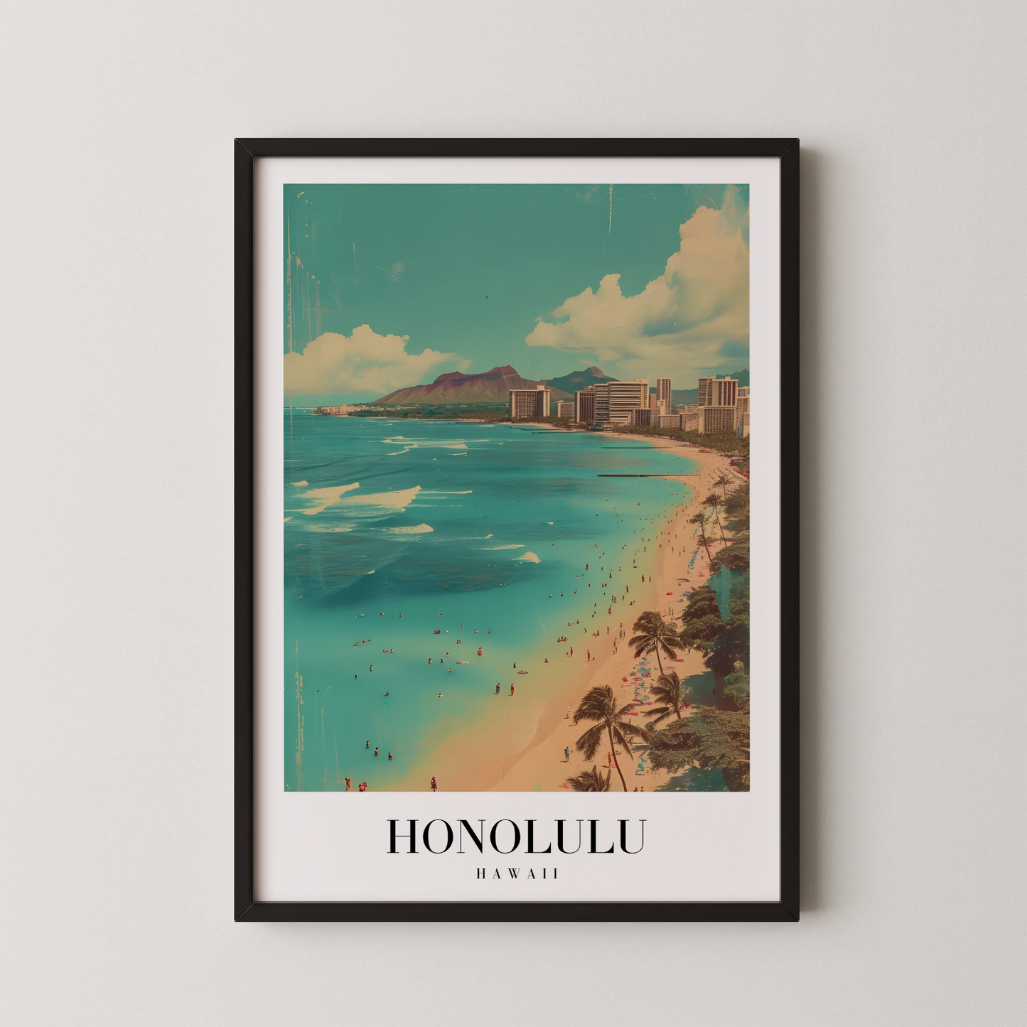 Honolulu, Hawaii, City Prints