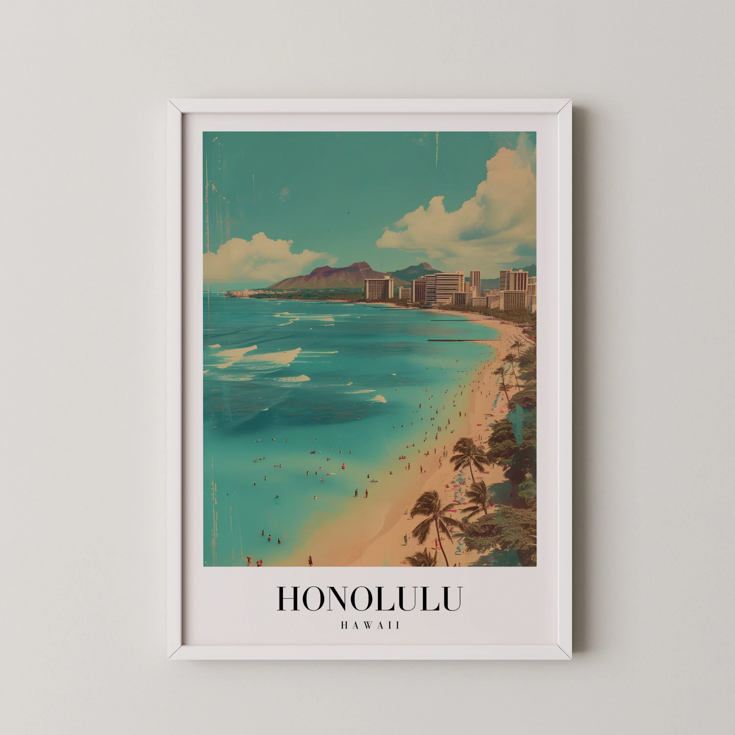 Honolulu, Hawaii, City Prints