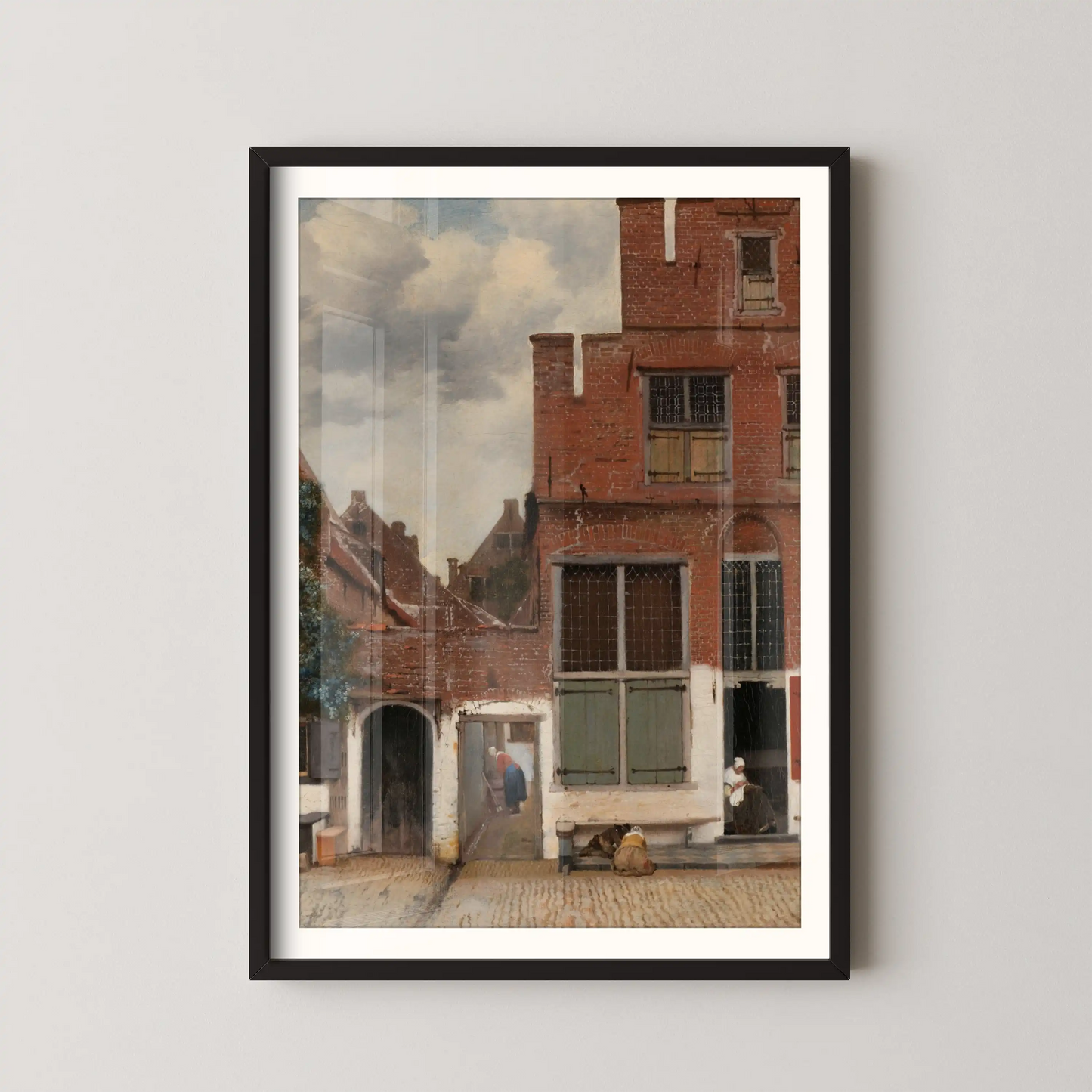 View of Houses in Delft, Known as ‘The Little Street’ by Johannes Vermeer (1658)
