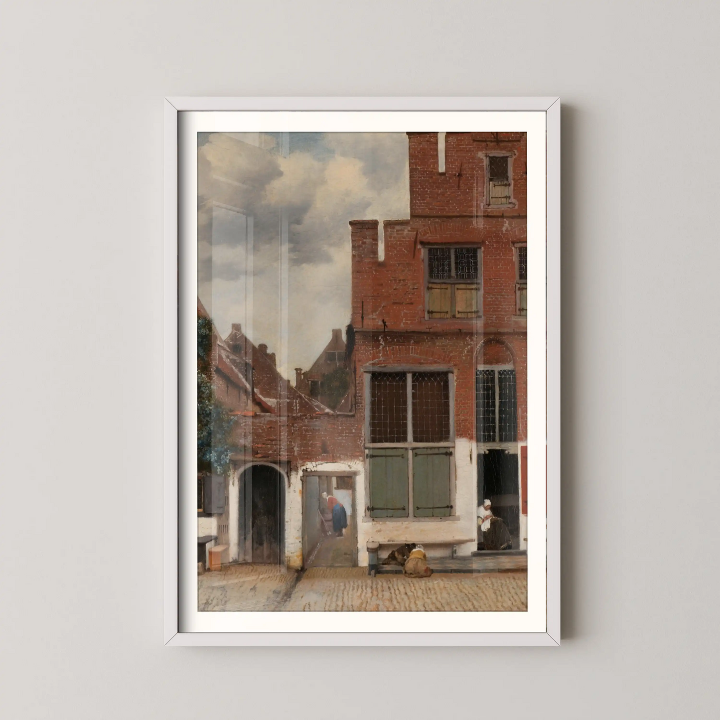 View of Houses in Delft, Known as ‘The Little Street’ by Johannes Vermeer (1658)