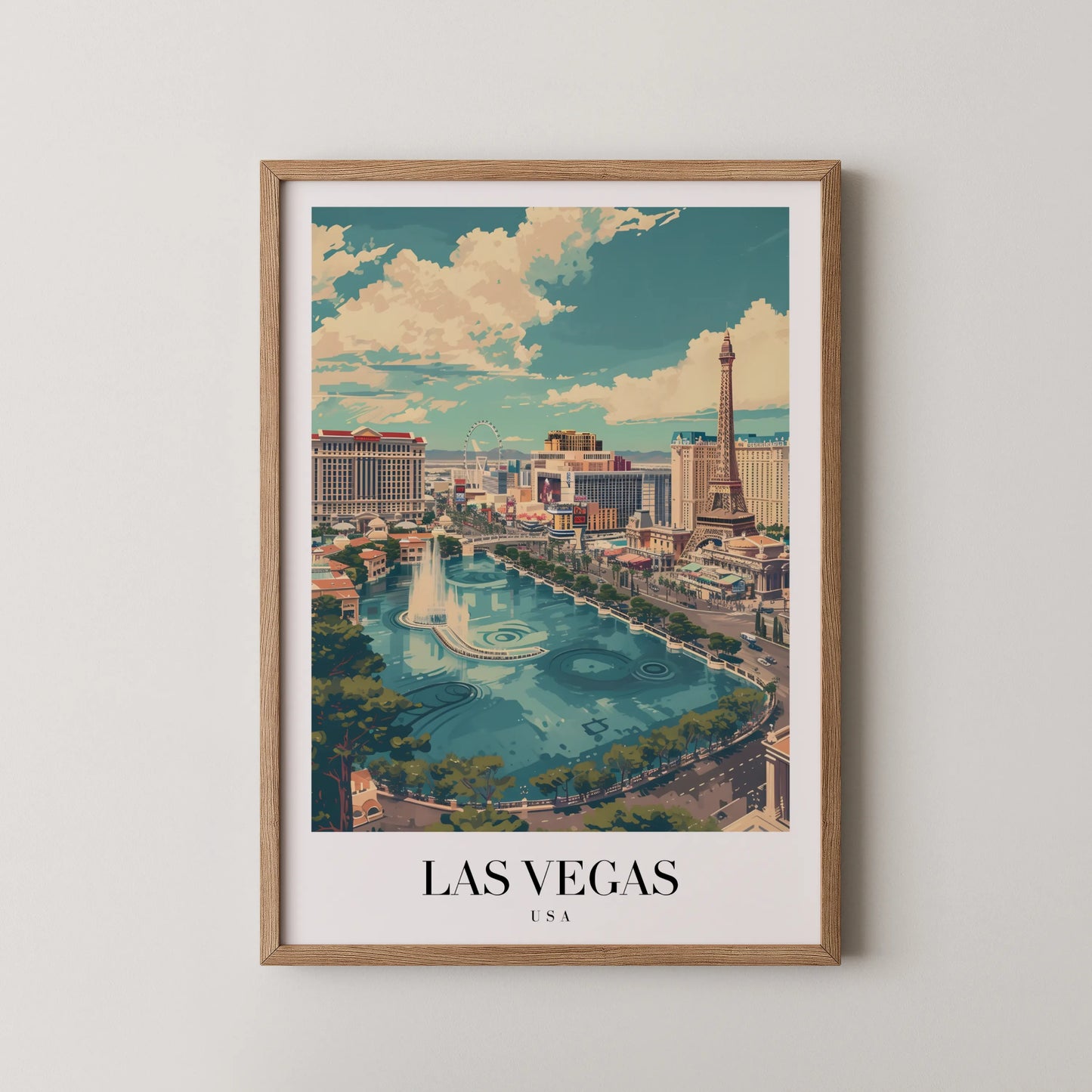 Las Vegas, USA, City Print
