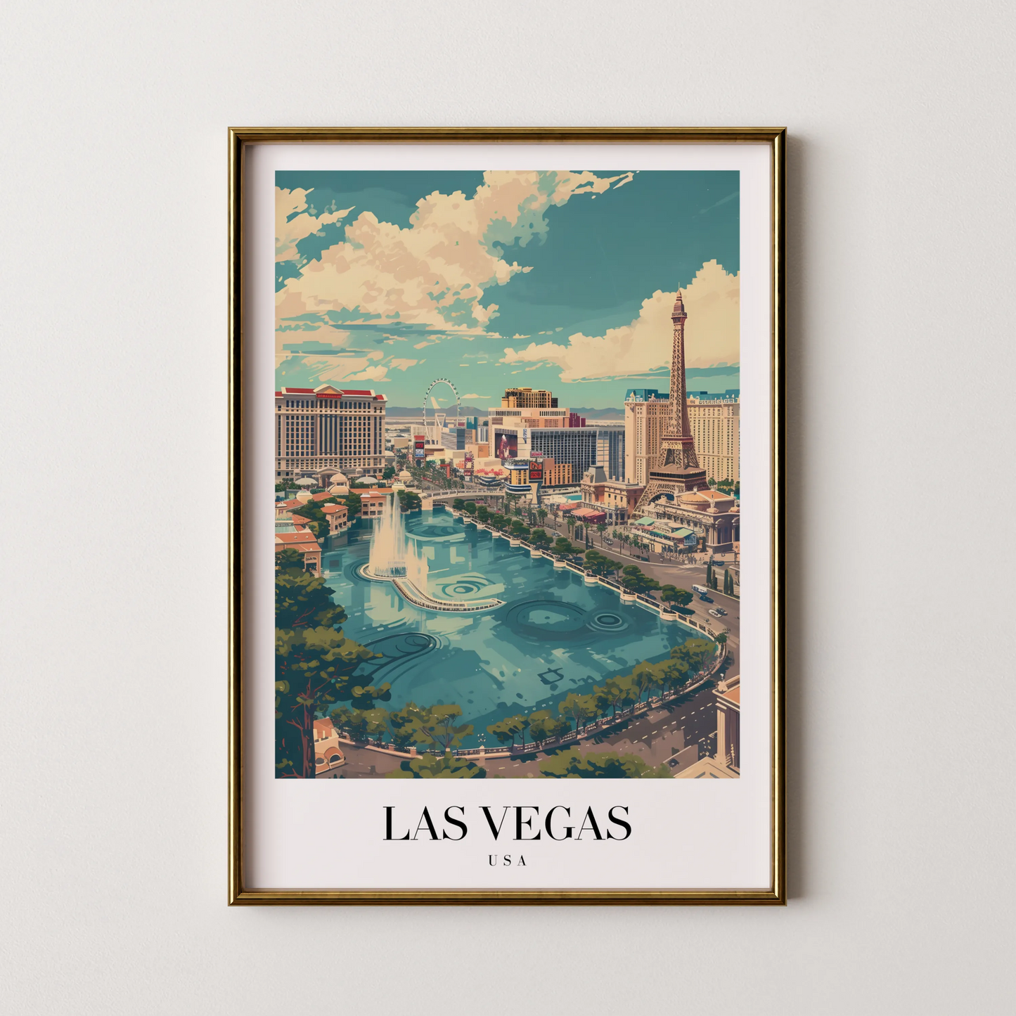 Las Vegas, USA, City Print