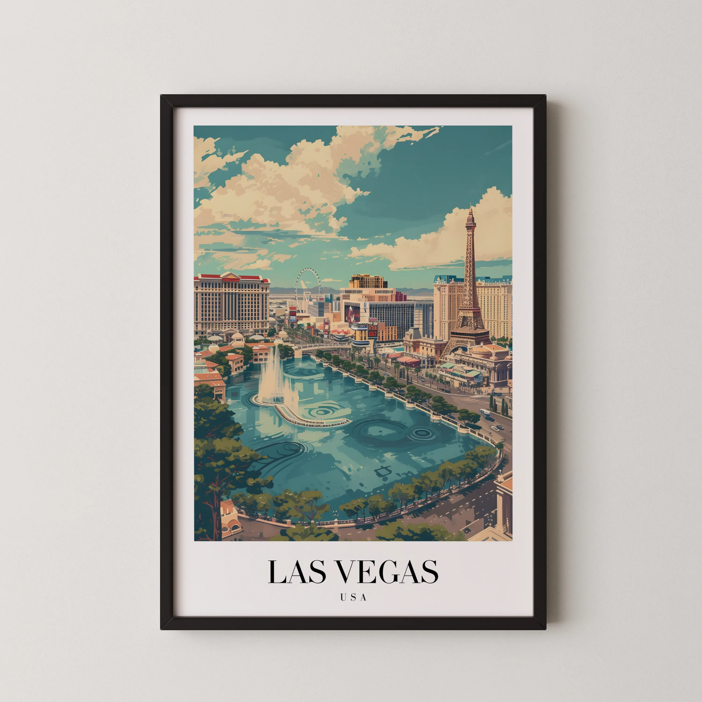 Las Vegas, USA, City Print