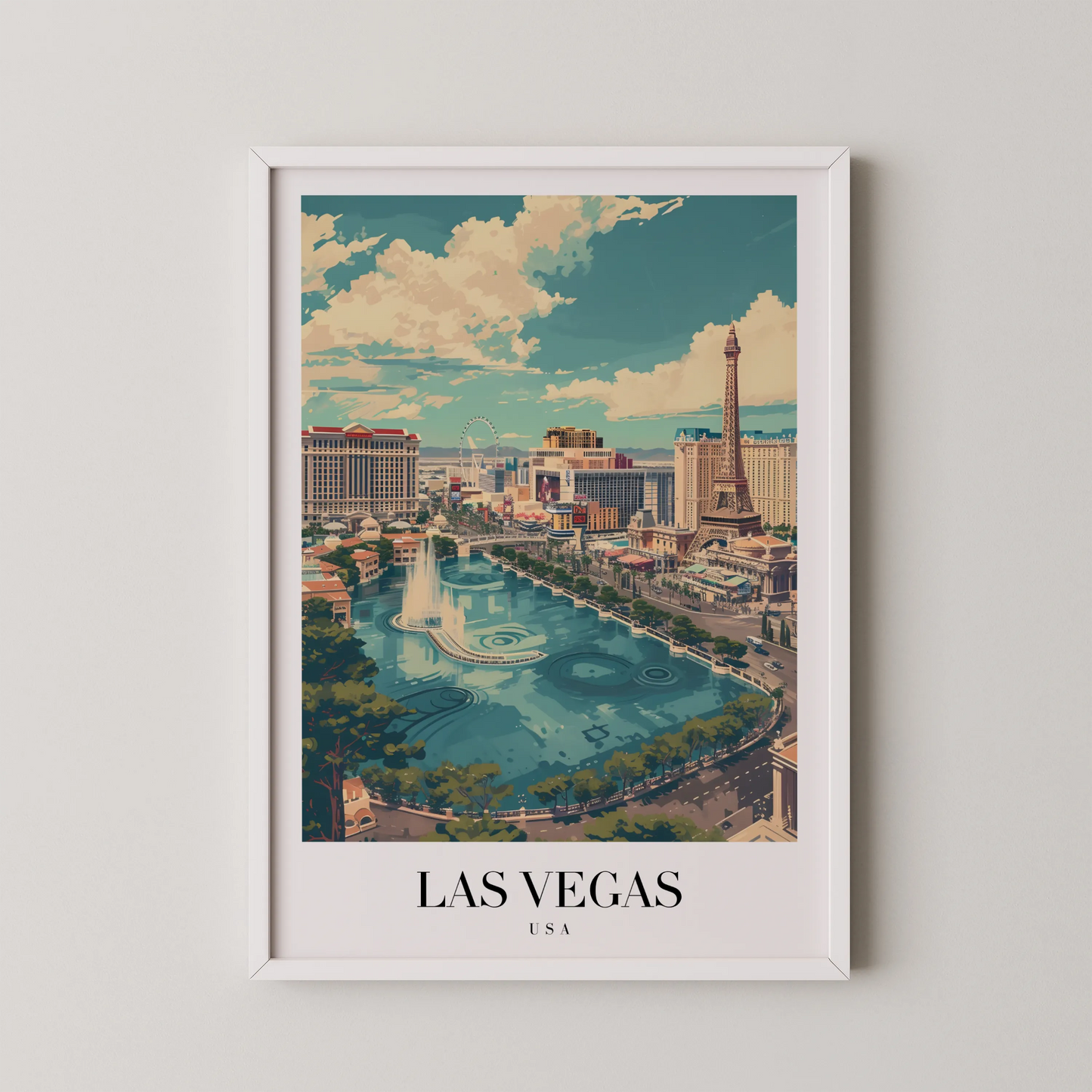 Las Vegas, USA, City Print