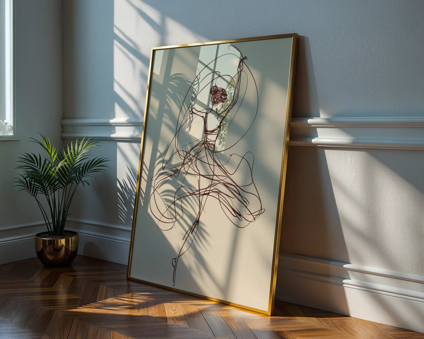 Line Art II, Modern Abstract, Minimal Wall Painting