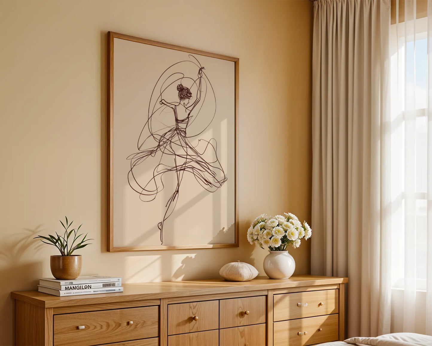 Line Art II, Modern Abstract, Minimal Wall Painting