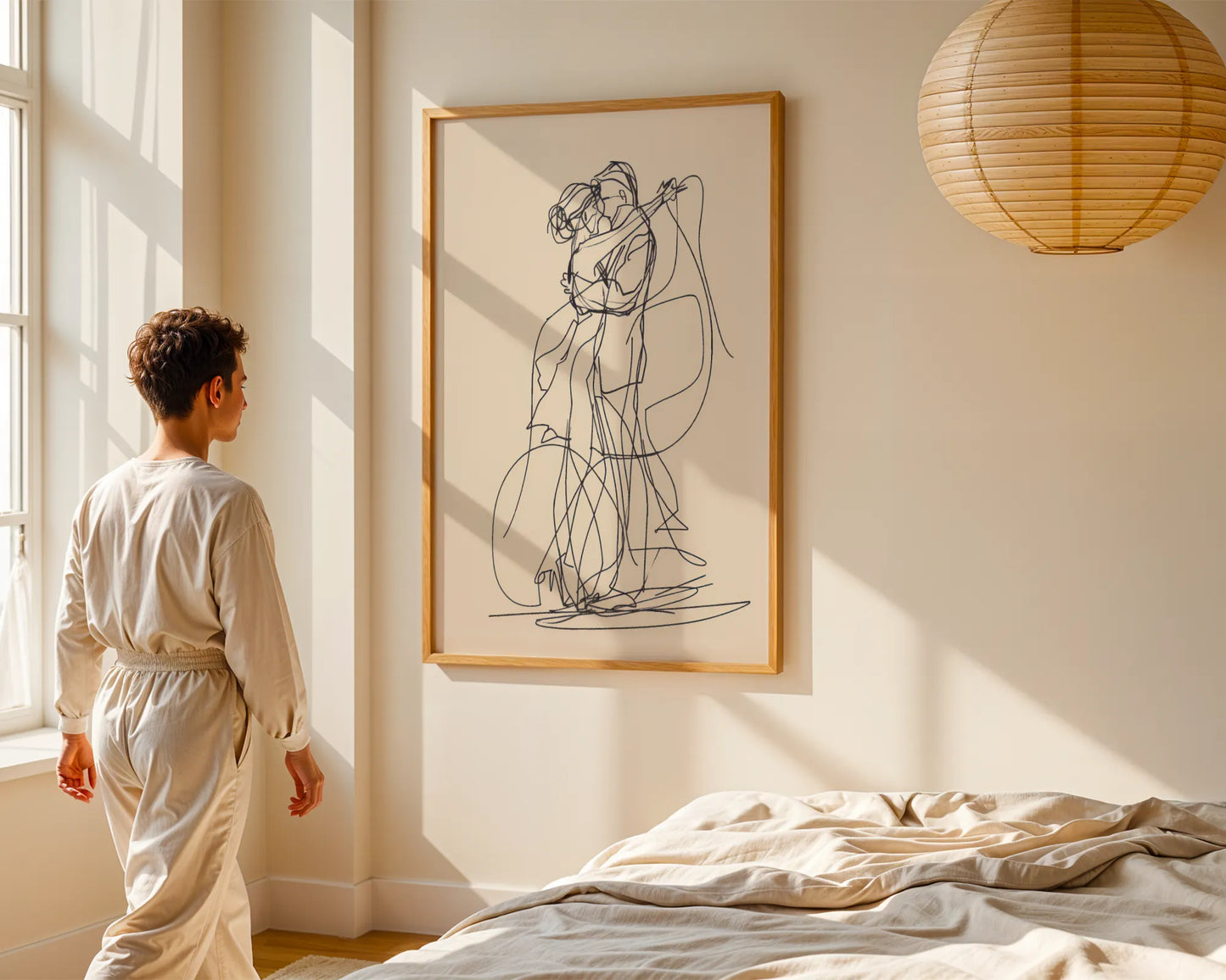 Line Art I, Modern Abstract, Minimal Wall Painting