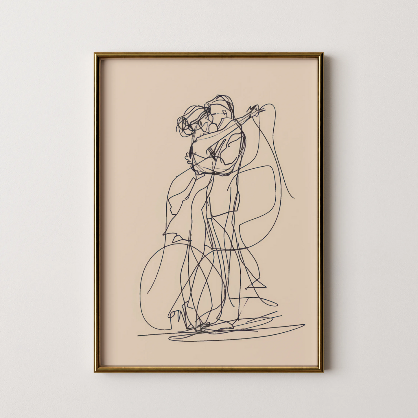 Line Art I, Modern Abstract, Minimal Wall Painting