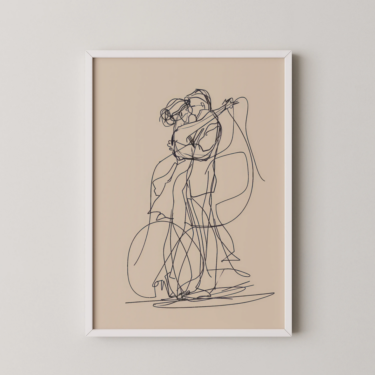 Line Art I, Modern Abstract, Minimal Wall Painting
