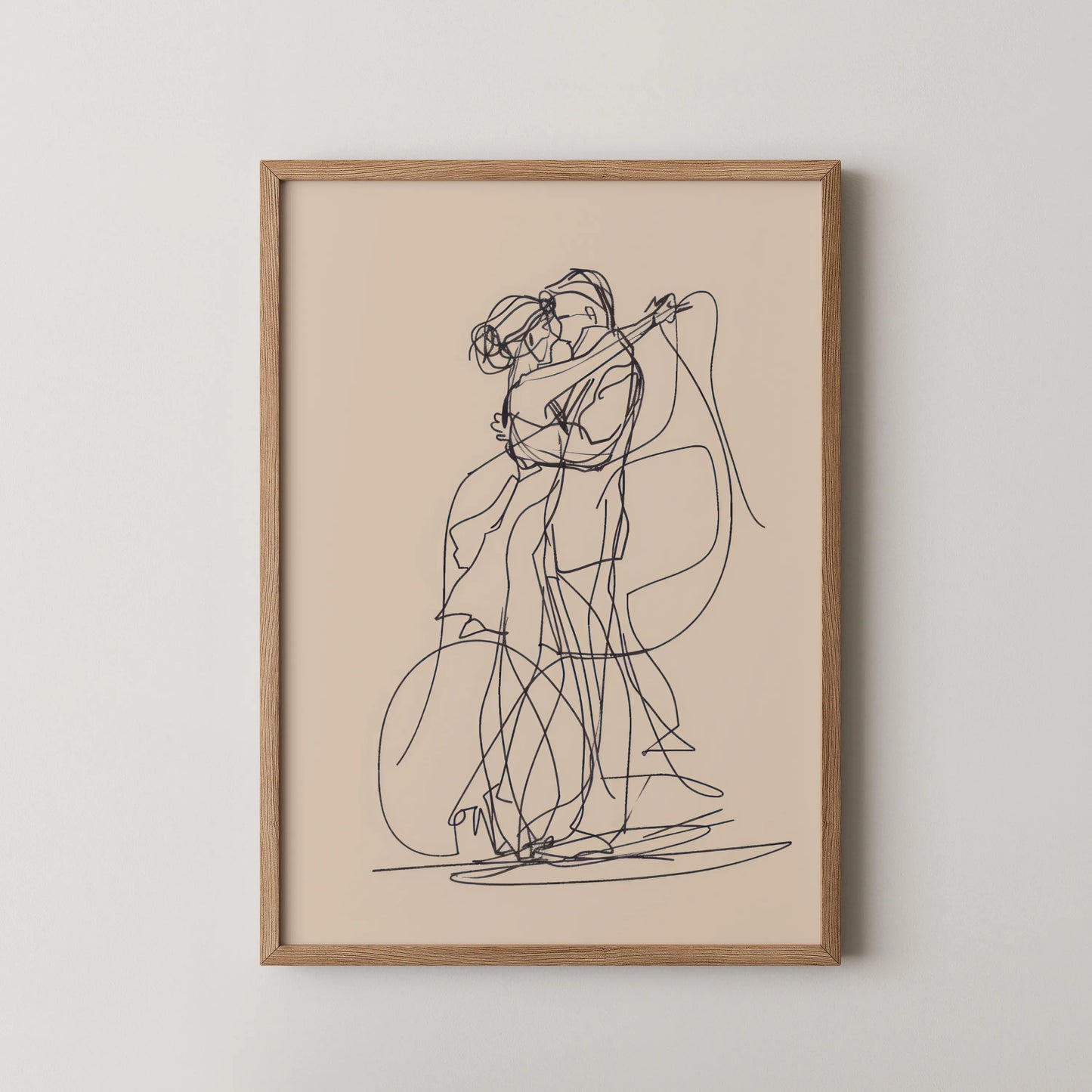 Line Art I, Modern Abstract, Minimal Wall Painting