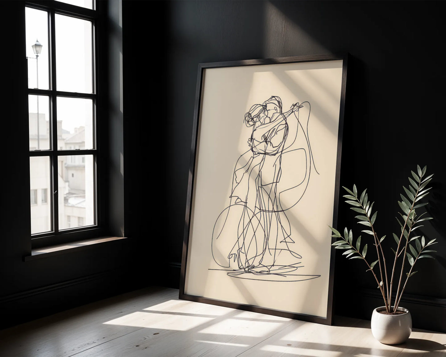 Line Art I, Modern Abstract, Minimal Wall Painting