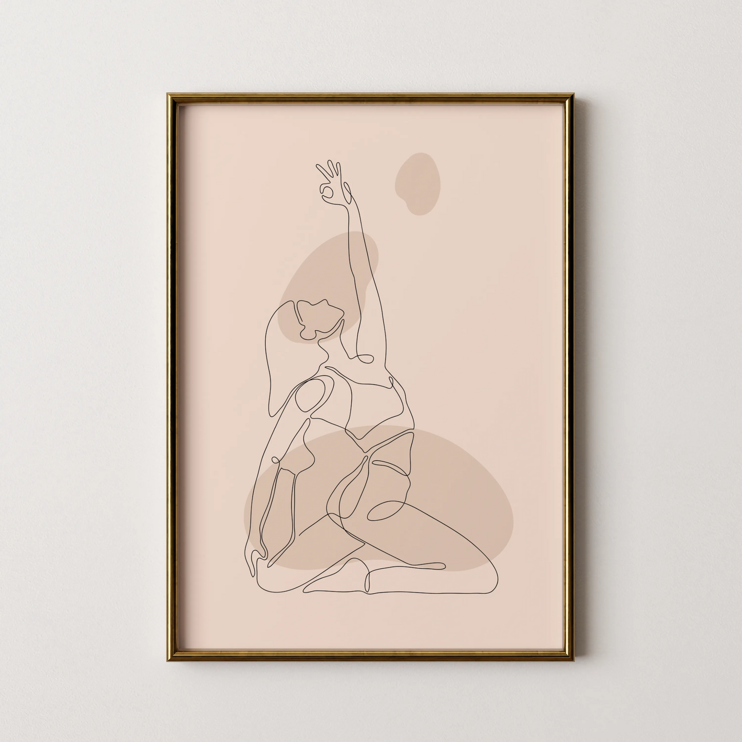 Line Art I, Modern Abstract, Minimal, Workout Motivation