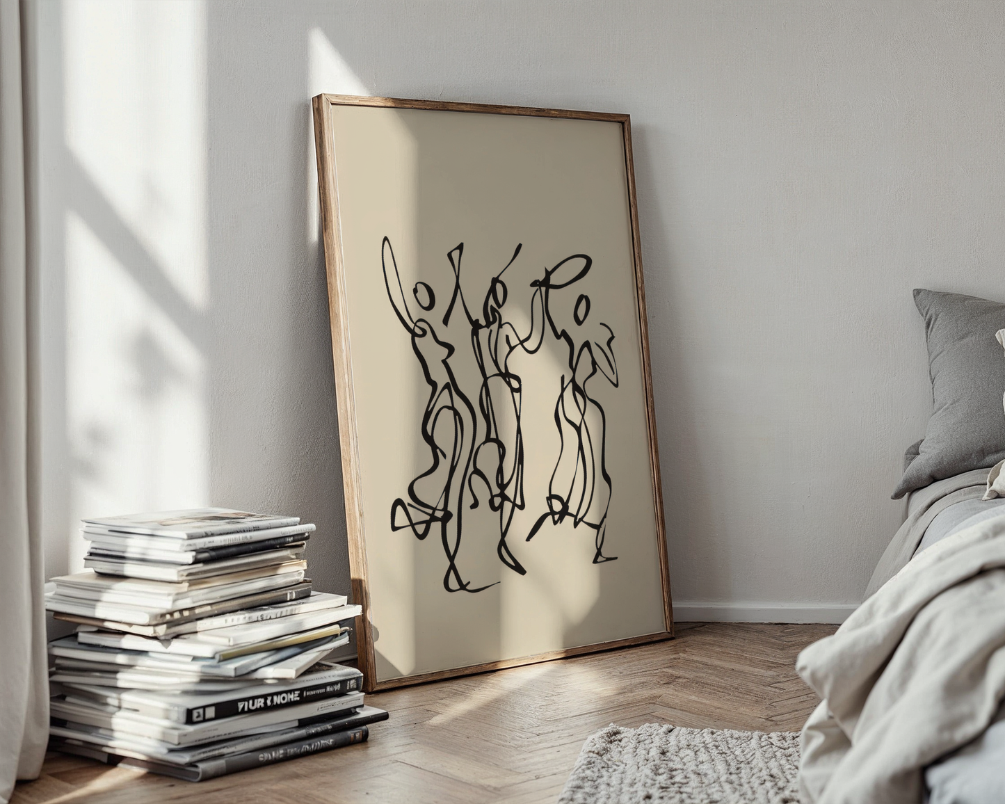 Line Art, Modern Abstract, Minimal Wall Paintings