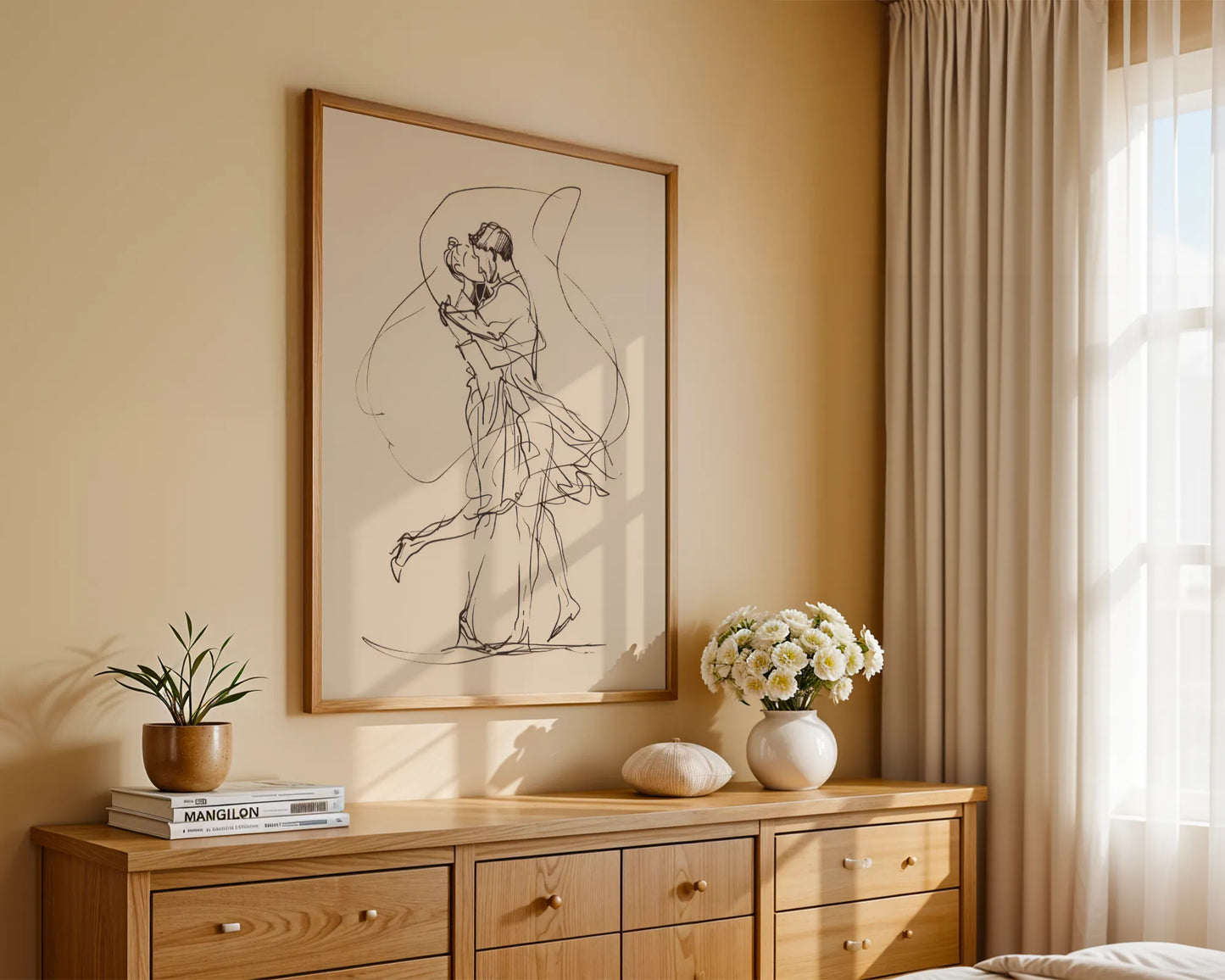 Line Art V, Modern Abstract, Minimal Wall Painting