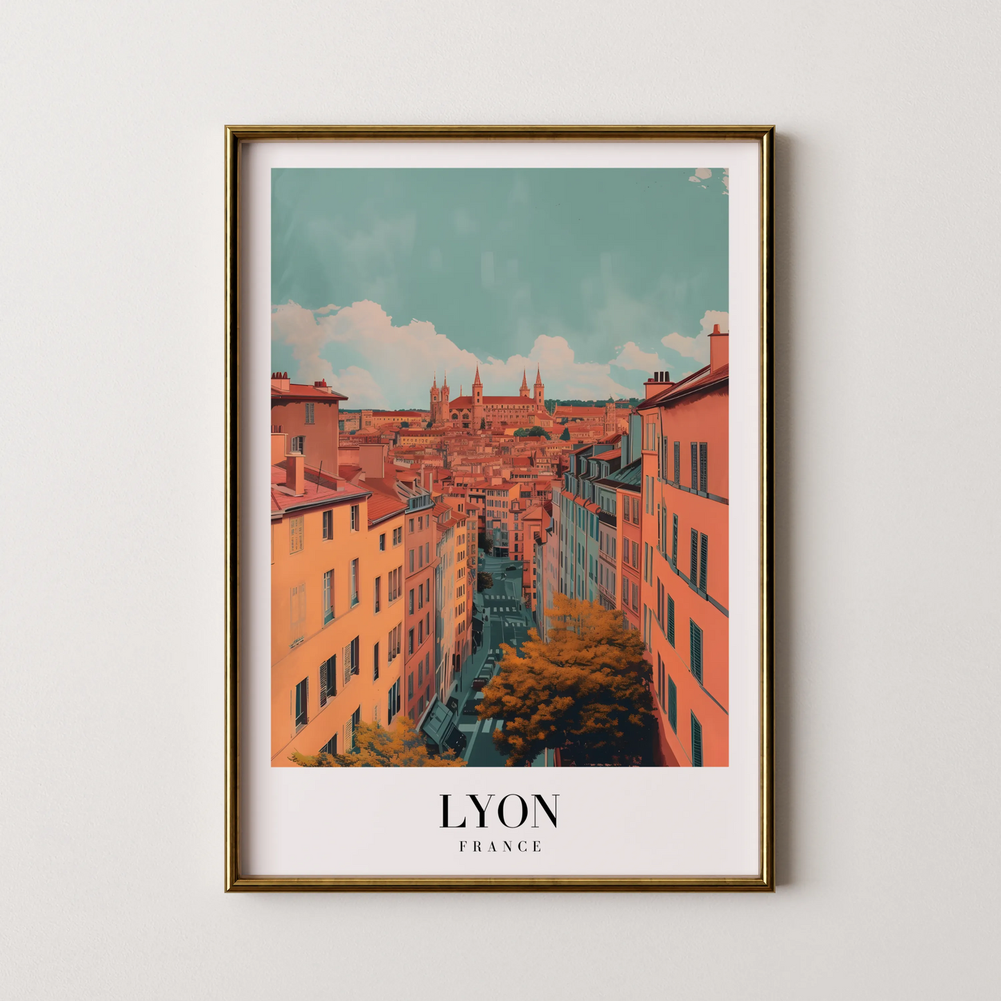 Lyon, France, City Prints