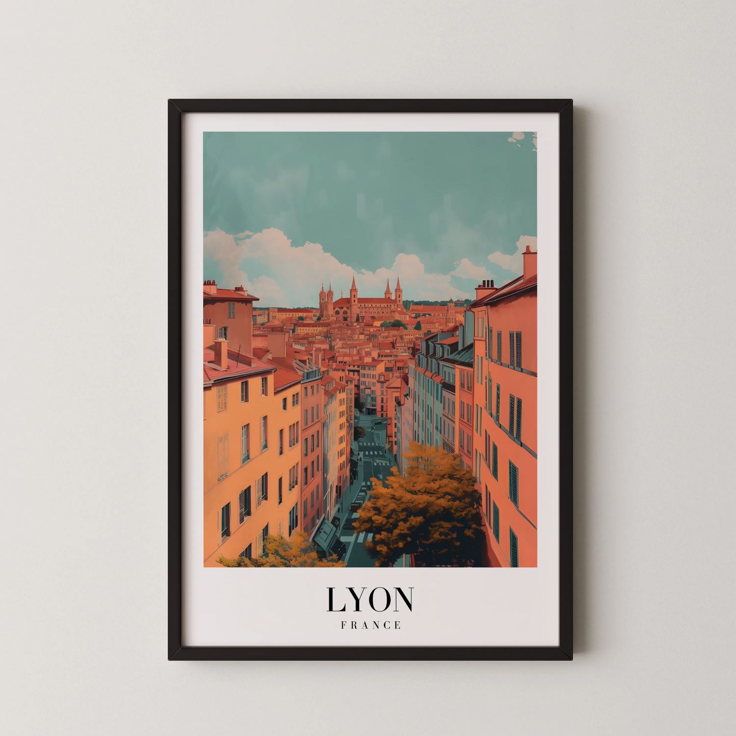 Lyon, France, City Prints