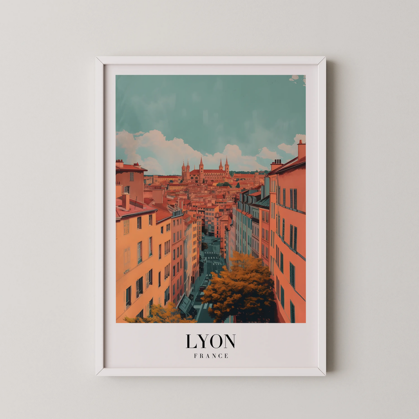 Lyon, France, City Prints