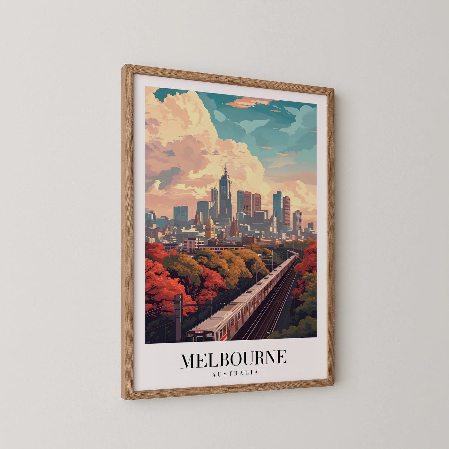 Melbourne, Australia, City Print