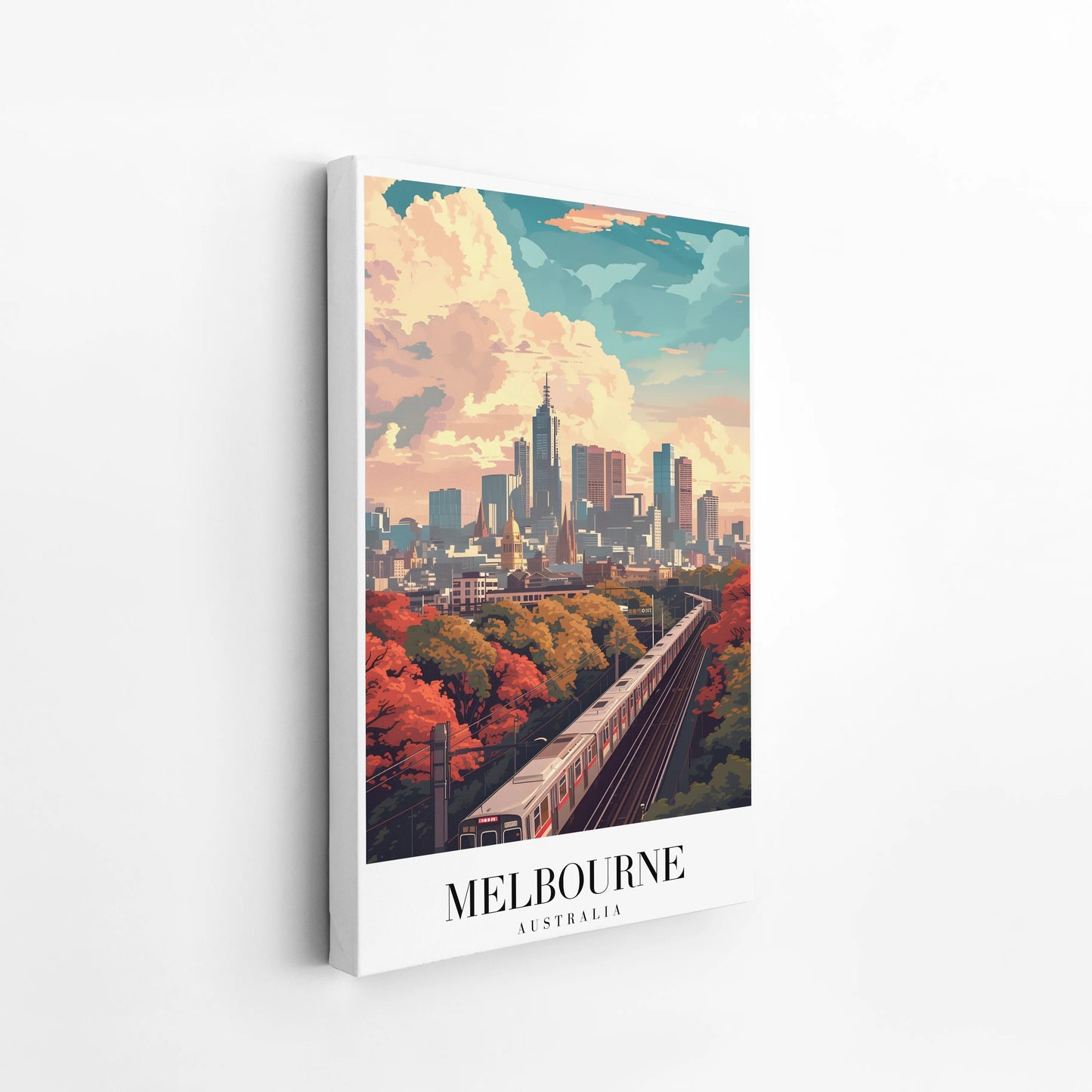 Melbourne, Australia, City Print