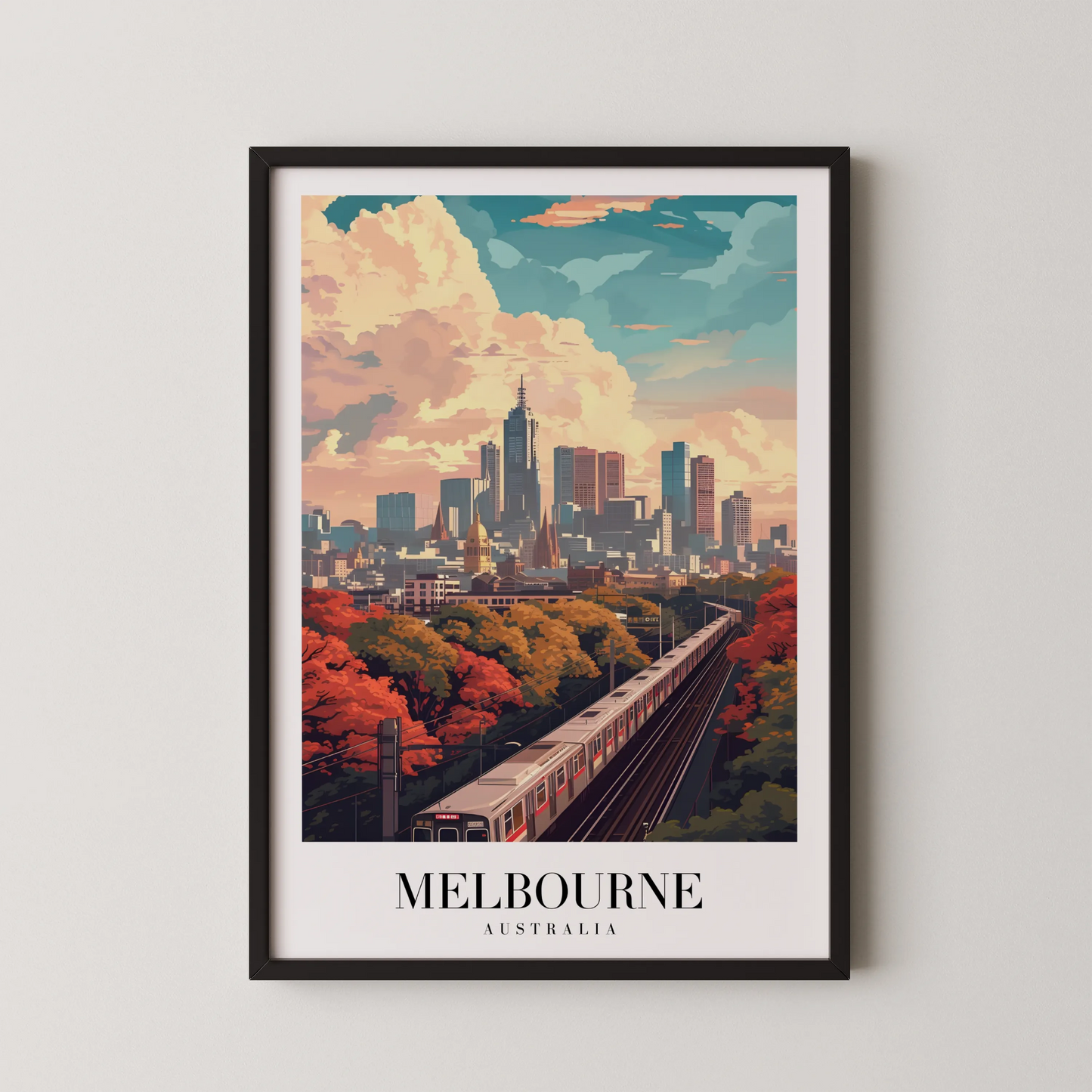 Melbourne, Australia, City Print